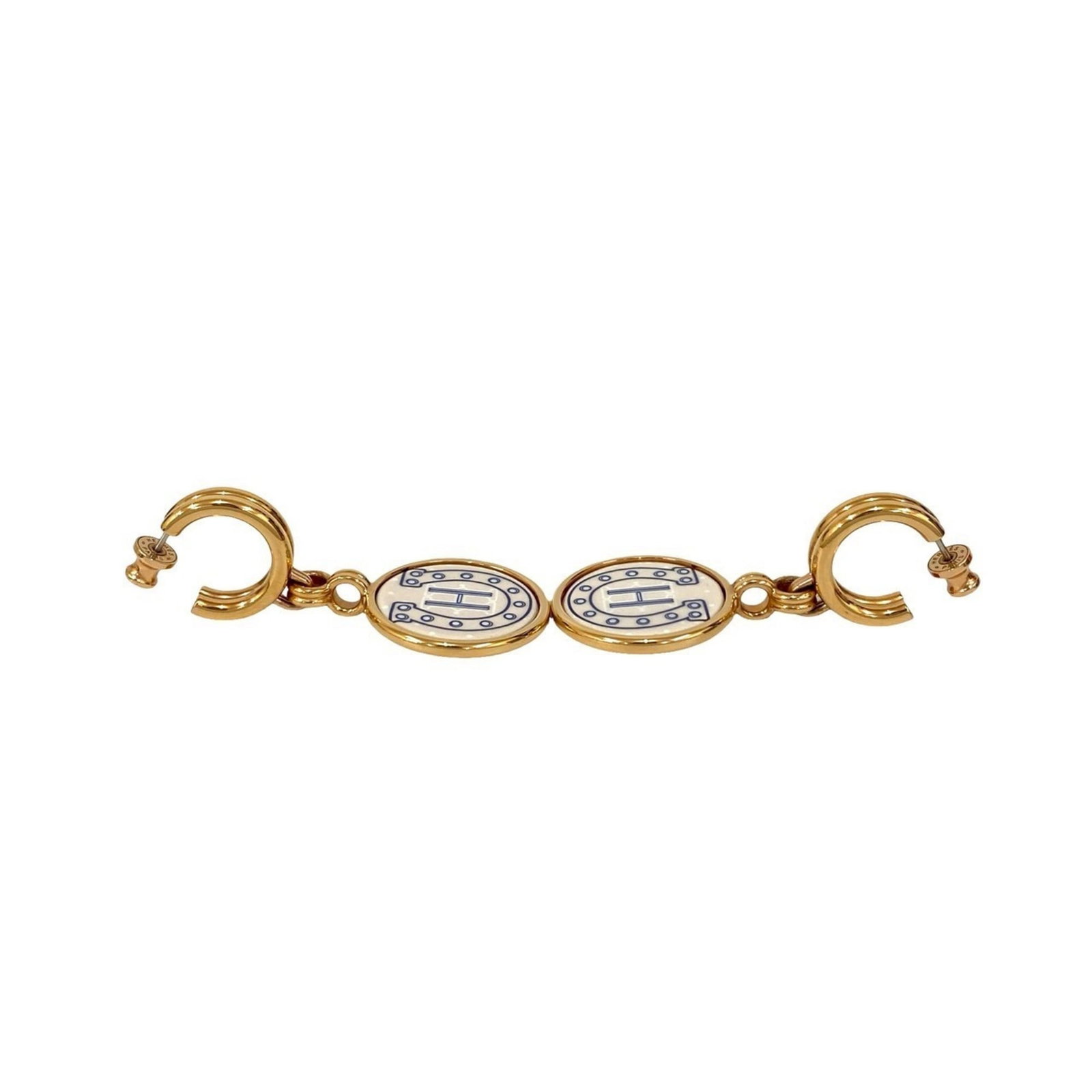 Hermes Stud Earrings Metal - 4