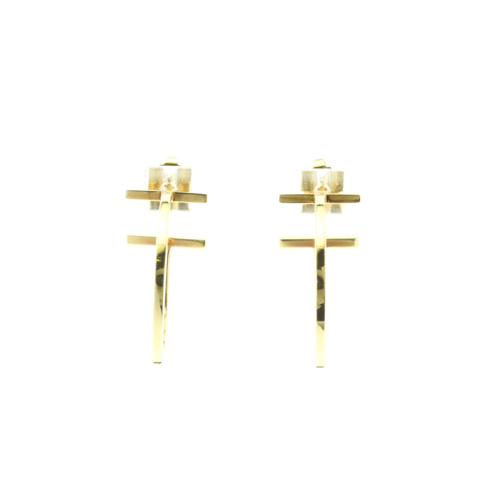 Tiffany Hoop Earrings Yellow Gold (18K): Tiffany Hoop Earrings Yellow Gold (18K) Yellow Gold (18K) Tiffany Hoop Earrings offer a timeless fashion statement with their sleek design and luxurious metal finish. Made from high-quality 18K yellow