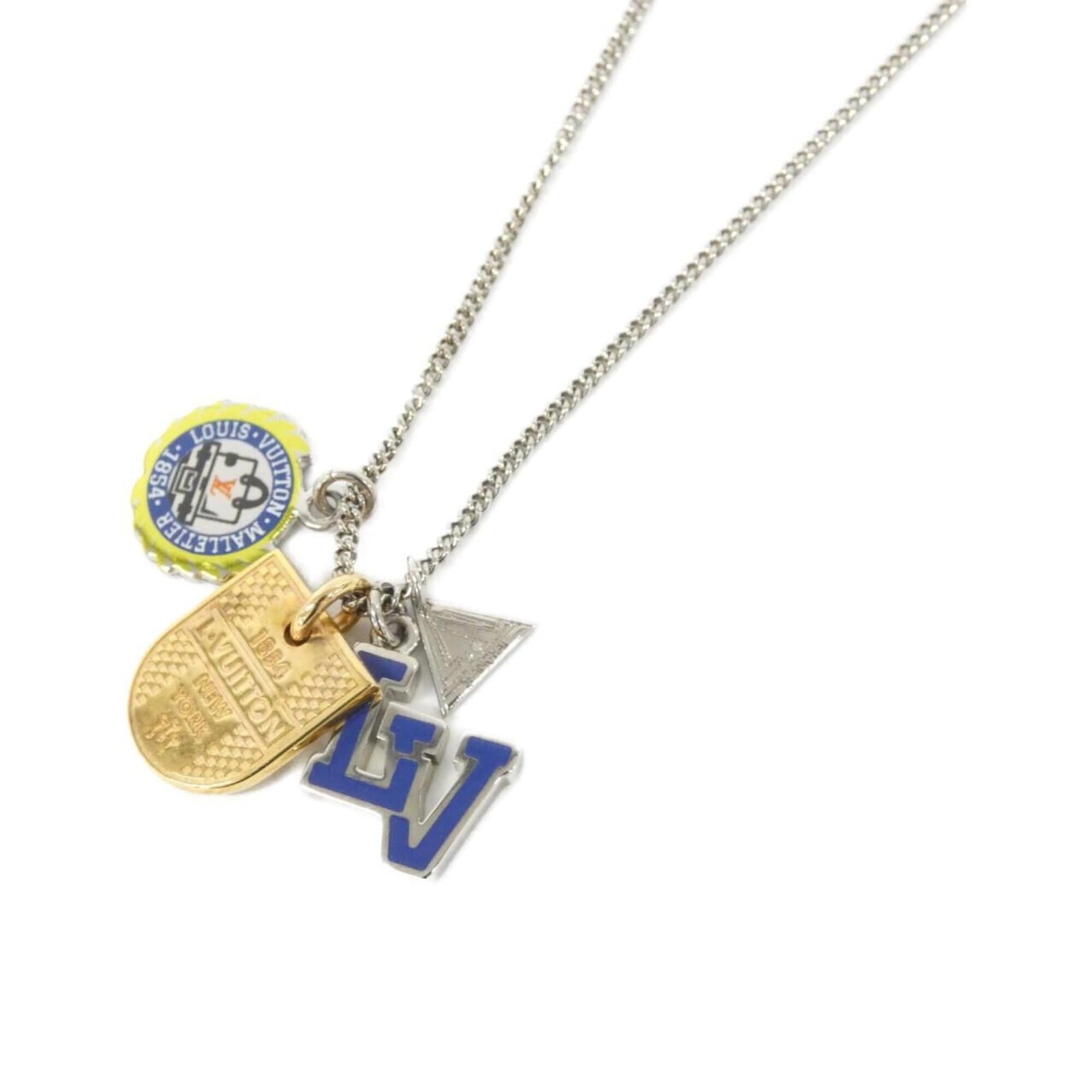 Louis Vuitton Collier Charms LV League Initials M61996 Necklace (1 of 6)