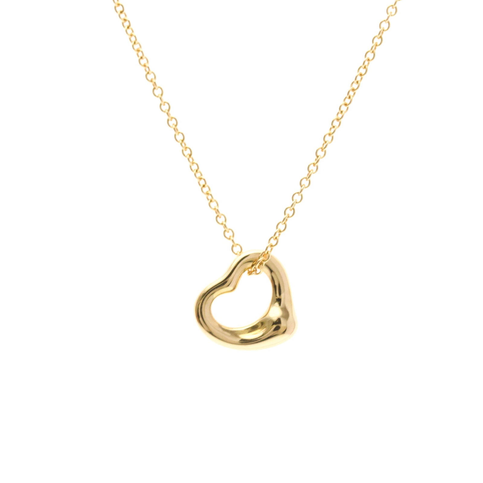Tiffany Open Heart Pink Gold (18K) No Stone Women,Men Fashion Pendant Necklace (Pink Gold): Tiffany Open Heart Pink Gold (18K) No Stone Women,Men Fashion Pendant Necklace (Pink Gold) Pink Gold (18K) Tiffany Open Heart Pendant Necklace - A delicate and elegant fashion statement. This