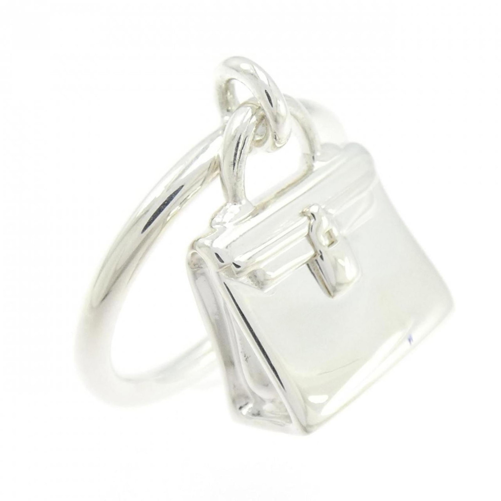Hermes Band Ring Silver 925: Hermes Band Ring Silver 925 Silver 925 band ring from Hermes, featuring a sleek and modern design. This used item shows hardly any traces of usage and is in like new condition, making it a great optio