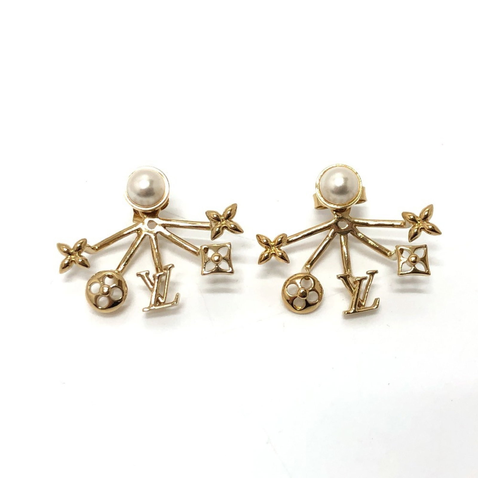Louis Vuitton Clip Earrings Brass, Metal (1 of 9)
