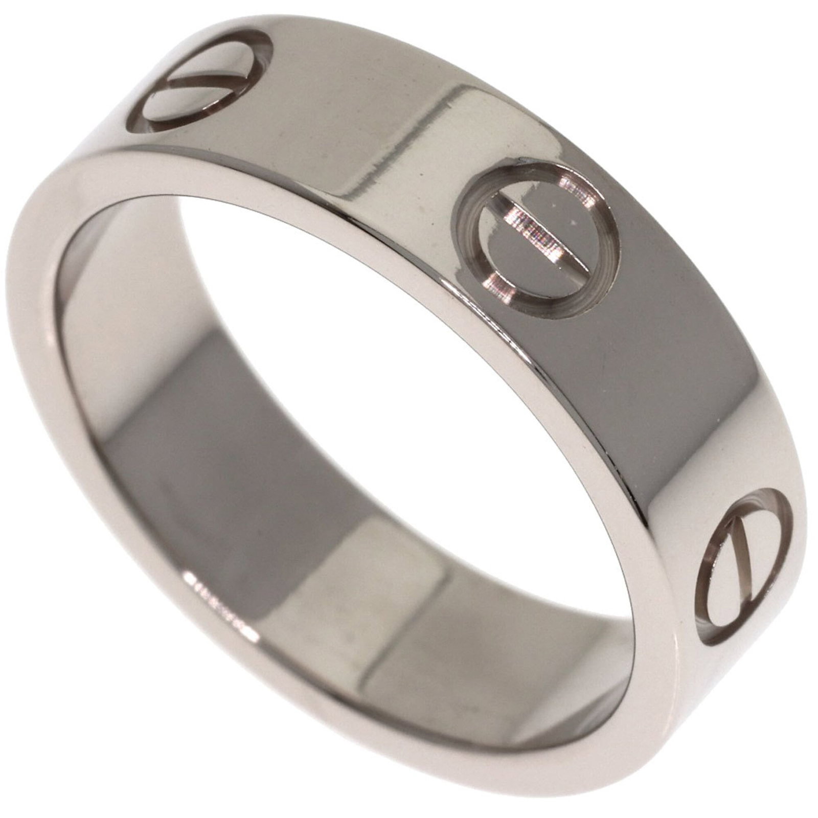Cartier Band Ring: Cartier Band Ring Cartier Band Ring in excellent condition, featuring 18K white gold and a sleek 5.4mm width. This used band ring shows some minor signs of wear, including scratches and dirt, but rema