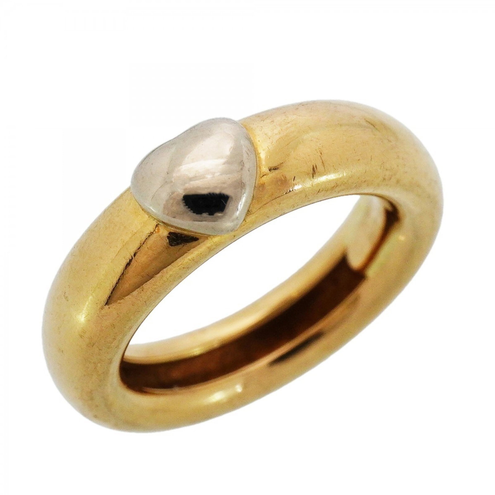 Tiffany Band Ring White Gold (18K), Yellow Gold (18K): Tiffany Band Ring White Gold (18K), Yellow Gold (18K) Tiffany Band Ring White Gold (18K), Yellow Gold (18K) features a classic design with two-tone elegance. This used band ring showcases traces of