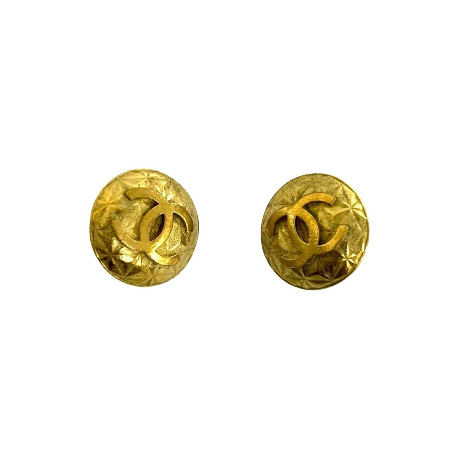 Chanel Clip Earrings Gold Plating - 3