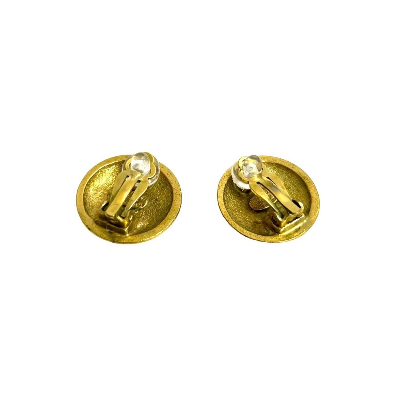 Chanel Clip Earrings Gold Plating - 4