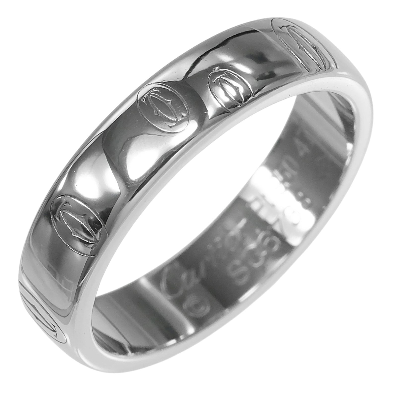 Cartier Band Ring Platinum 950: Cartier Band Ring Platinum 950 Platinum 950 Cartier Band Ring in excellent condition, featuring a few traces of usage and minor scratches. This used band ring showcases the luxurious feel of platinum 