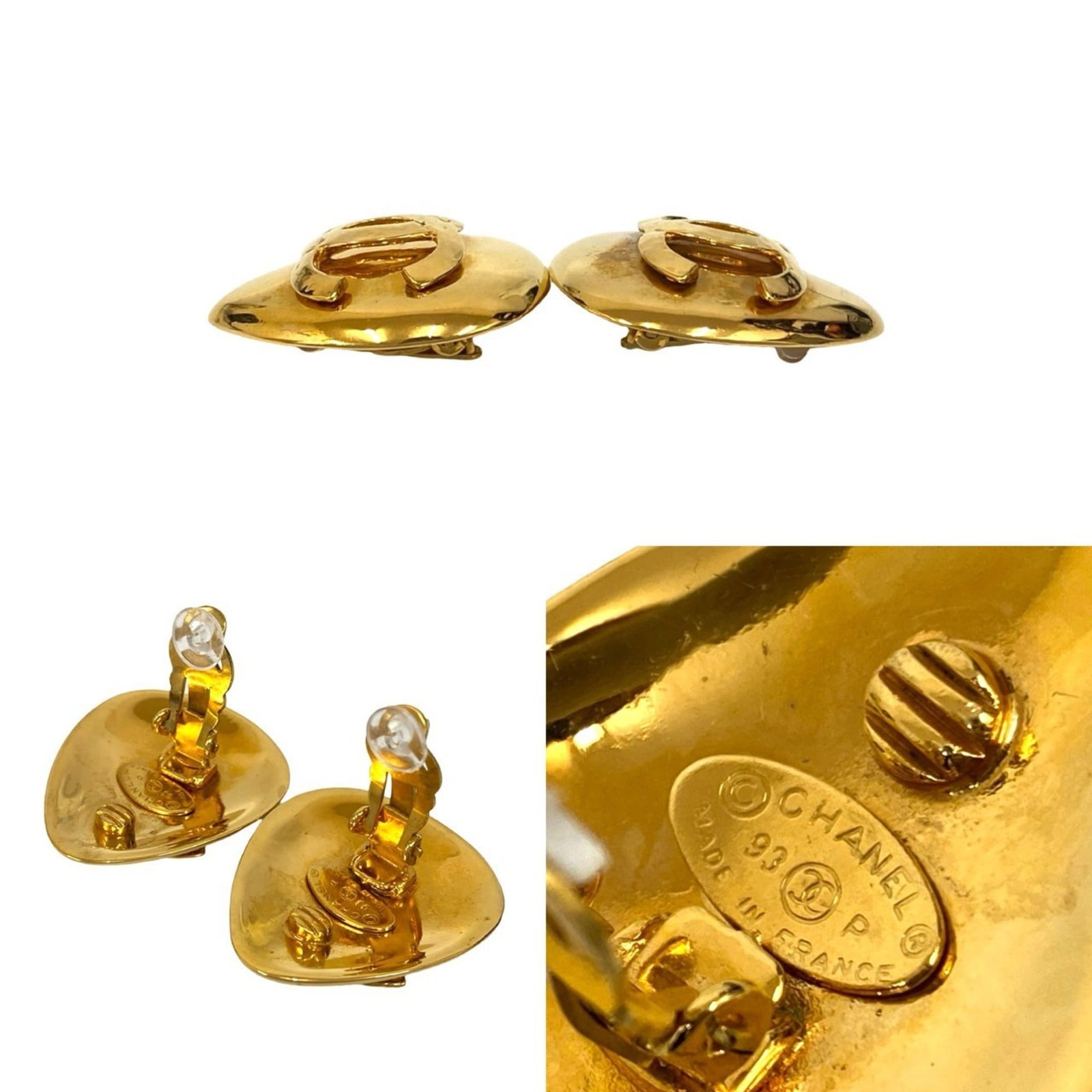 Chanel Clip Earrings Gold Plating: Chanel Clip Earrings Gold Plating Chanel Clip Earrings Gold Plating are a timeless accessory featuring gold plating that adds a touch of luxury to any outfit. Made from high-quality materials, these