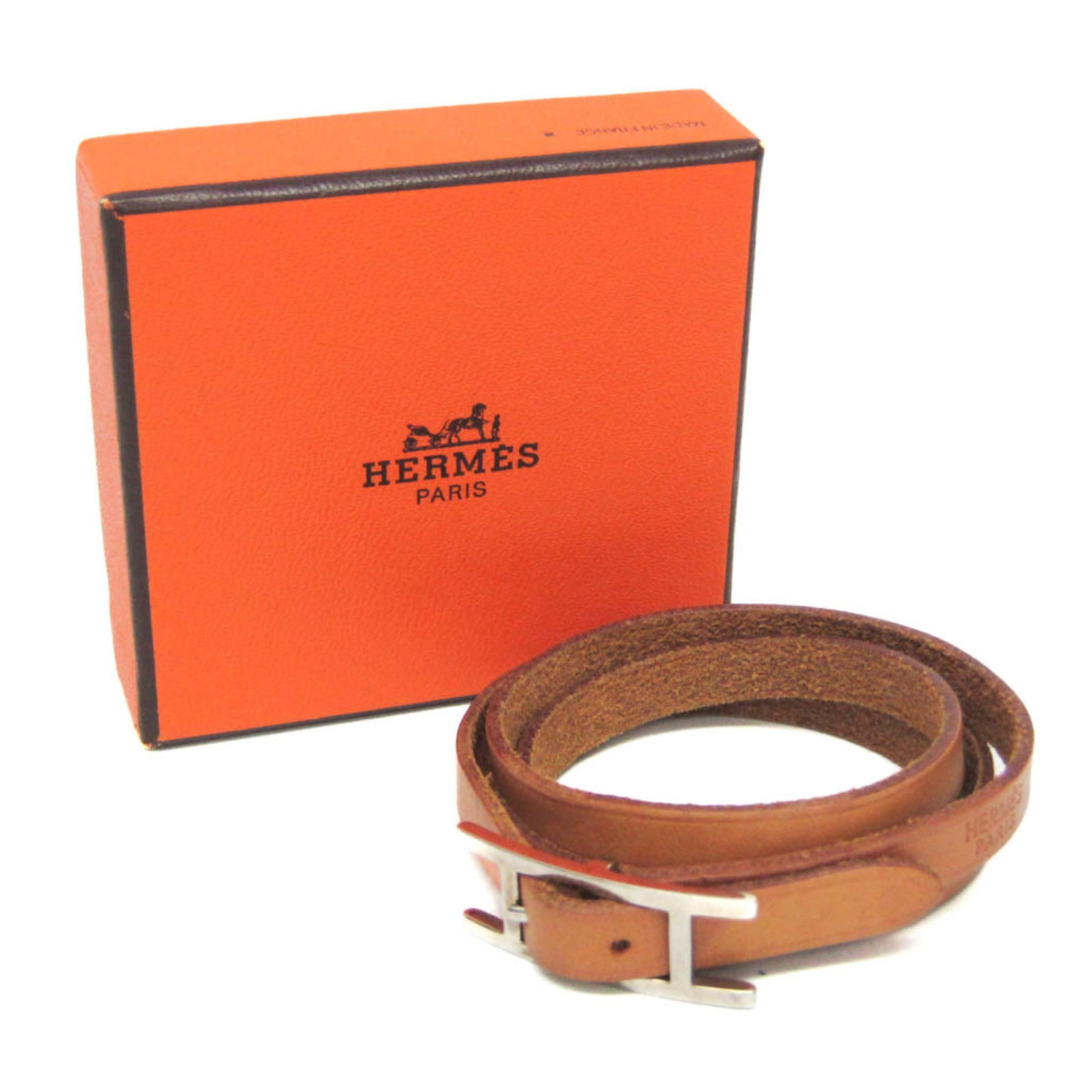 Hermes Bangle Leather, Metal - 2
