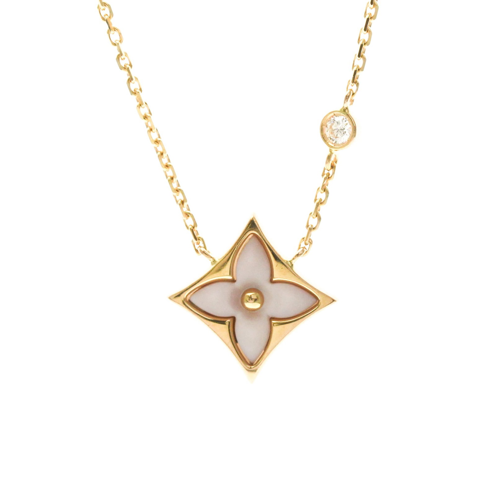 Van Cleef & Arpels Star Blossom Necklace Pink Gold (18K) Diamond,Mother Of Pearl Men,Women Fashion: Van Cleef & Arpels Star Blossom Necklace Pink Gold (18K) Diamond,Mother Of Pearl Men,Women Fashion Pendant Necklace (Pink Gold) Pink Gold (18K) Diamond and Mother Of Pearl Pendant Necklace from Van