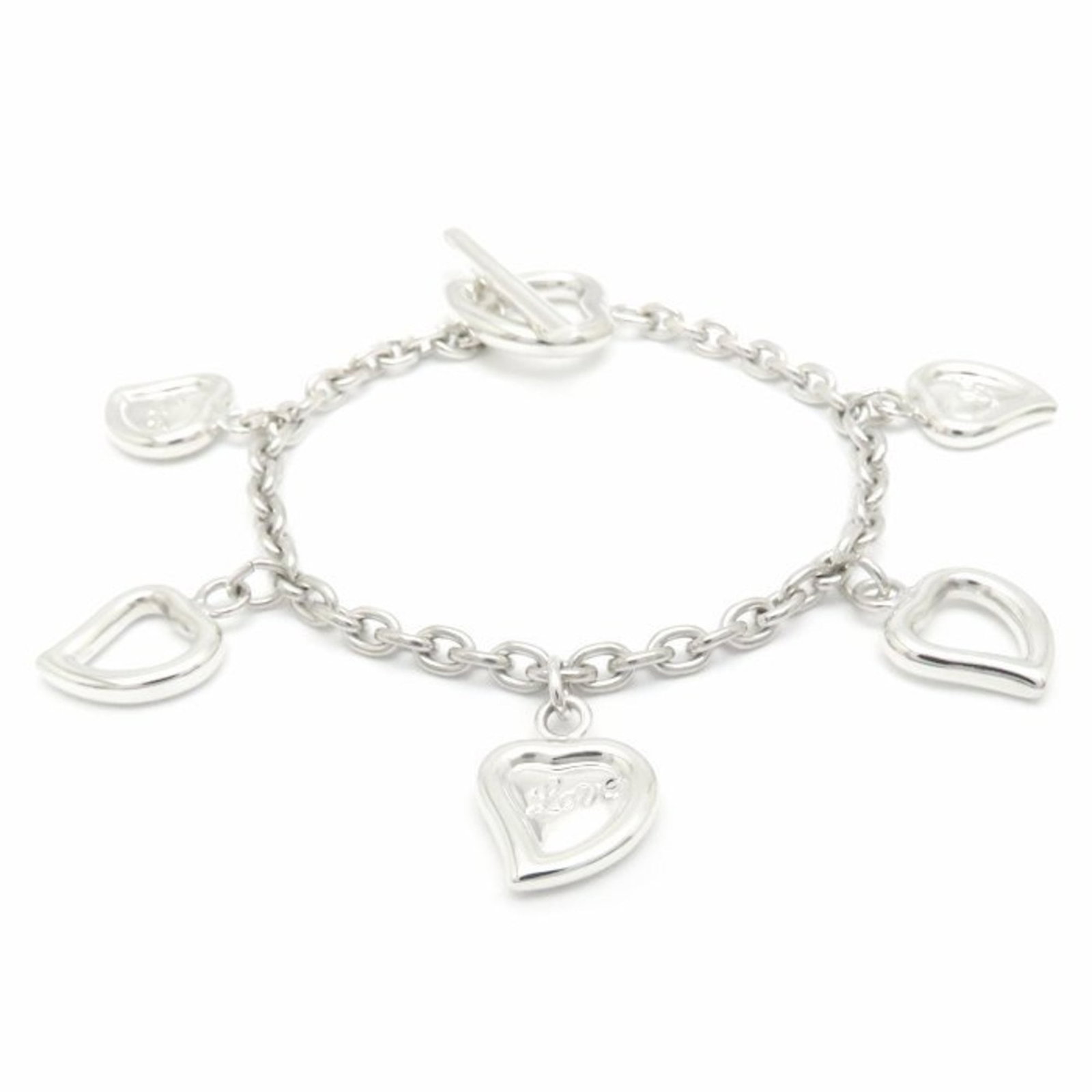 Yves Saint Laurent Charm Bracelet Silver 925: Yves Saint Laurent Charm Bracelet Silver 925 This silver Yves Saint Laurent charm bracelet boasts a sleek design and durable construction. Made from high-quality 925 sterling silver, its slender lengt