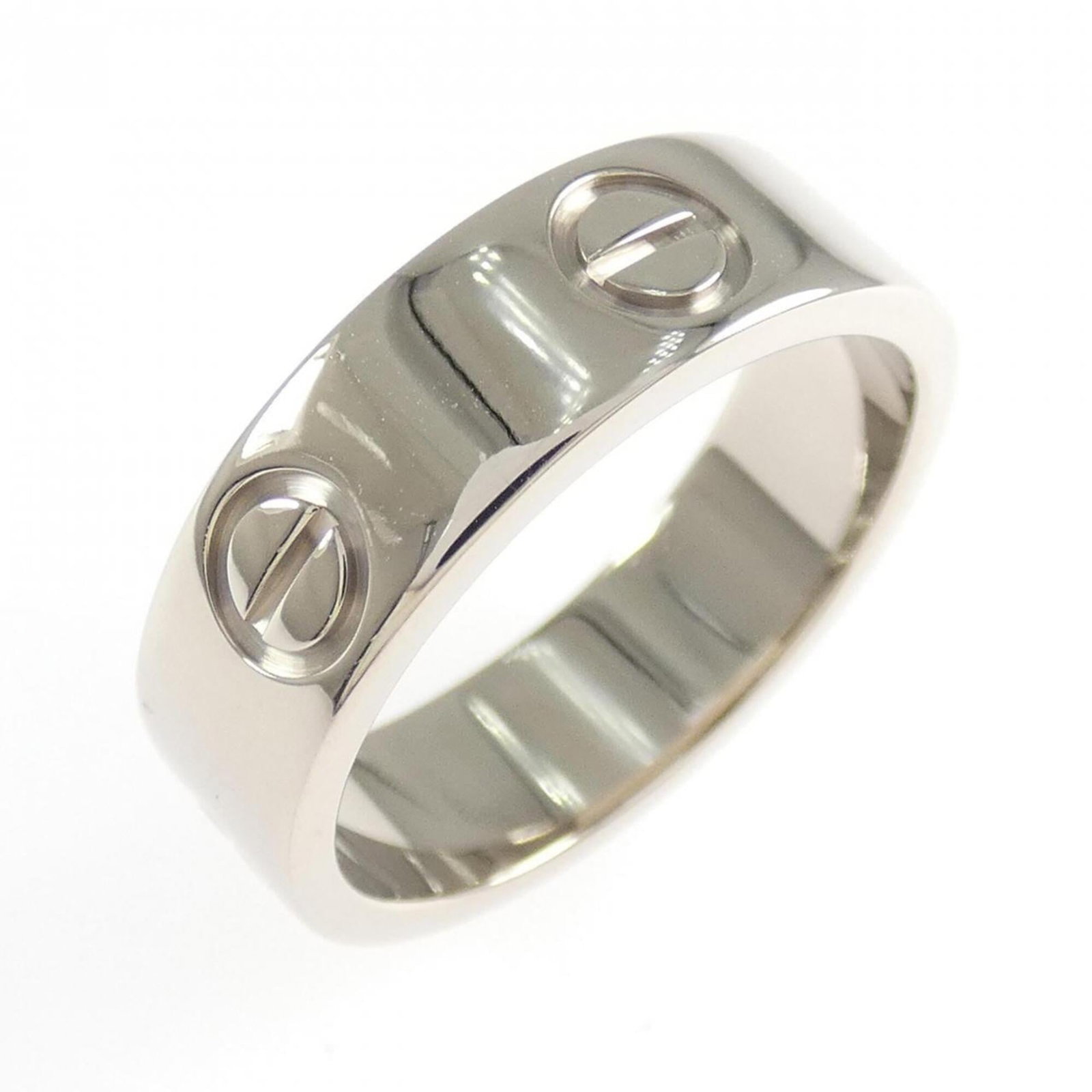 Cartier Band Ring White Gold (18K): Cartier Band Ring White Gold (18K) Cartier Band Ring White Gold (18K) - A pre-owned Cartier band ring in excellent condition, featuring white gold (18K) and bearing a few traces of usage. The ring has