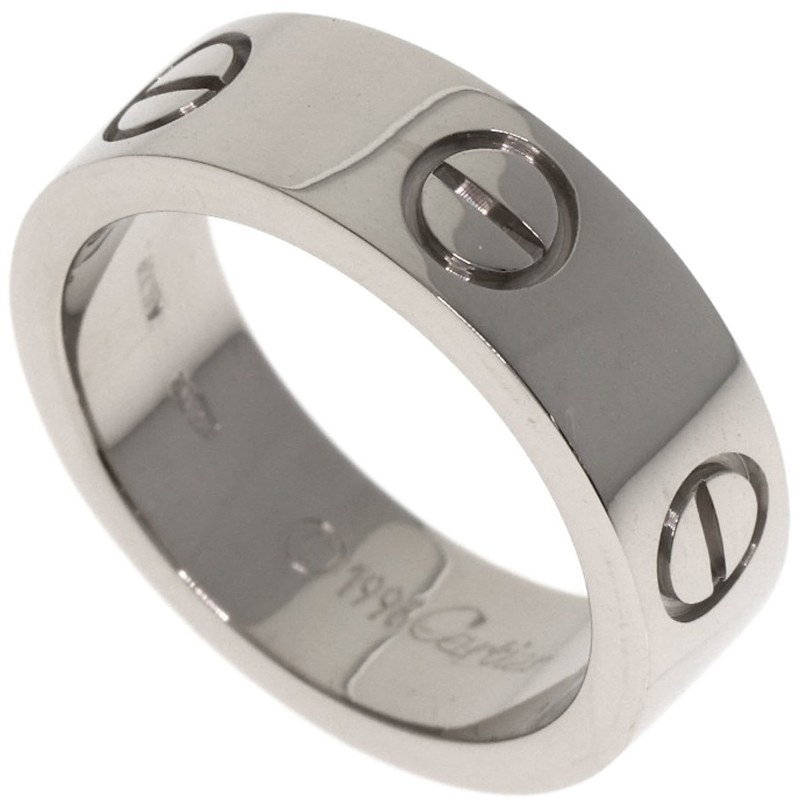 Cartier Band Ring White Gold (18K): Cartier Band Ring White Gold (18K) Cartier Band Ring White Gold (18K) - A pre-owned Cartier band ring in excellent condition, featuring 18k white gold construction with a few subtle signs of wear.