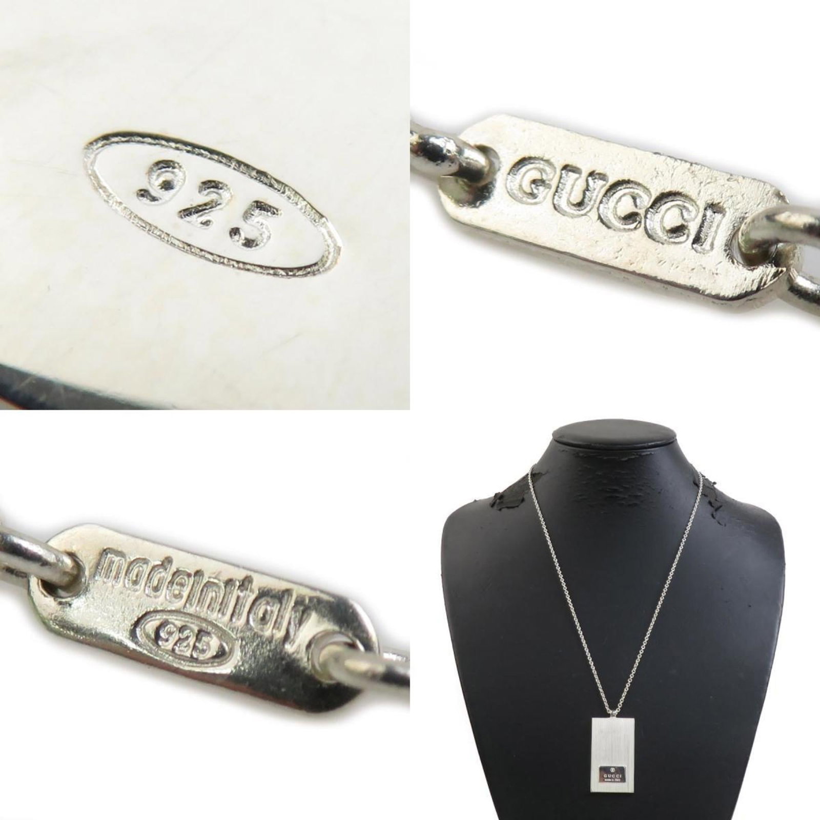 Gucci necklace in 925 silver for men (e61495a) - 5