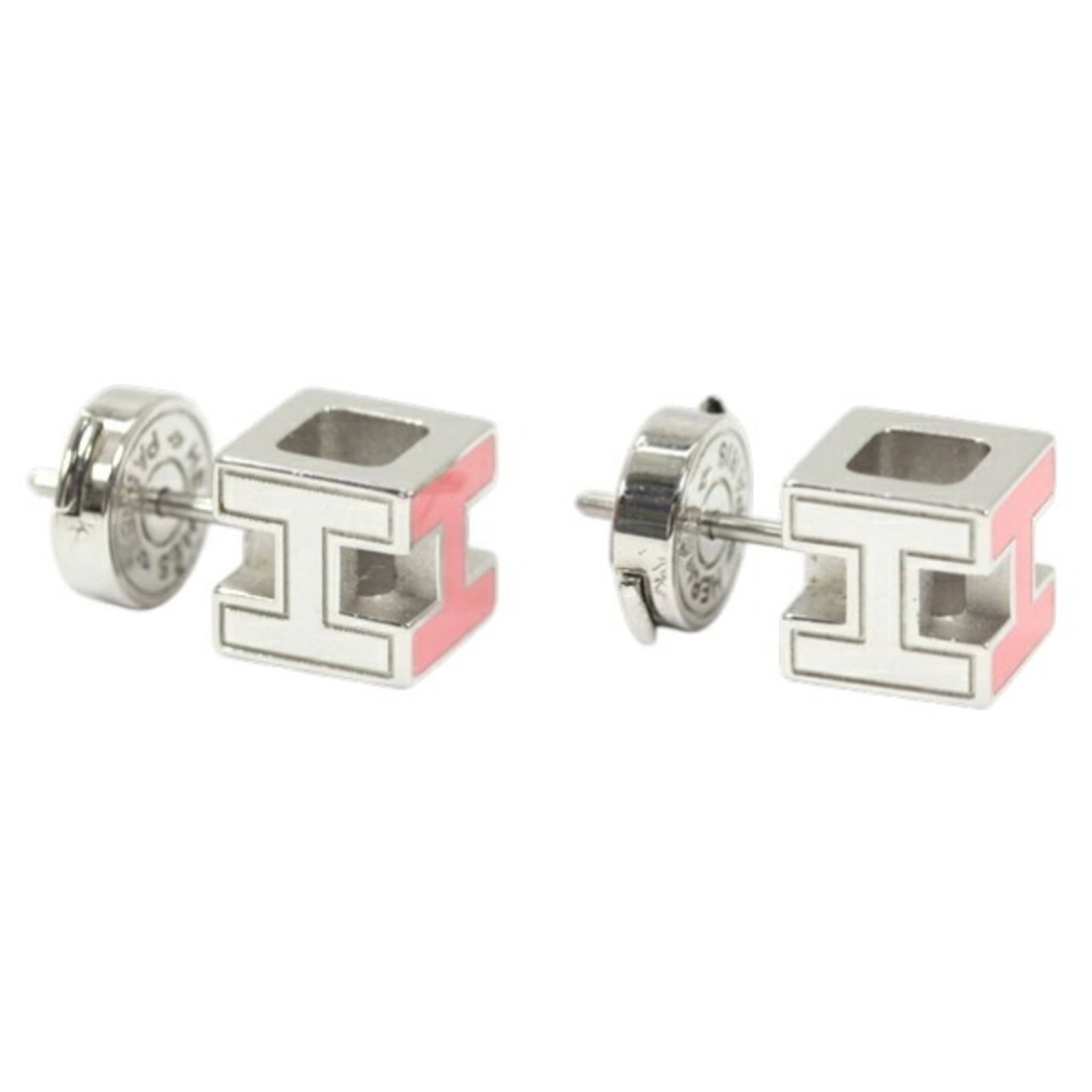 Hermes Stud Earrings Lacquer, Metal - 3