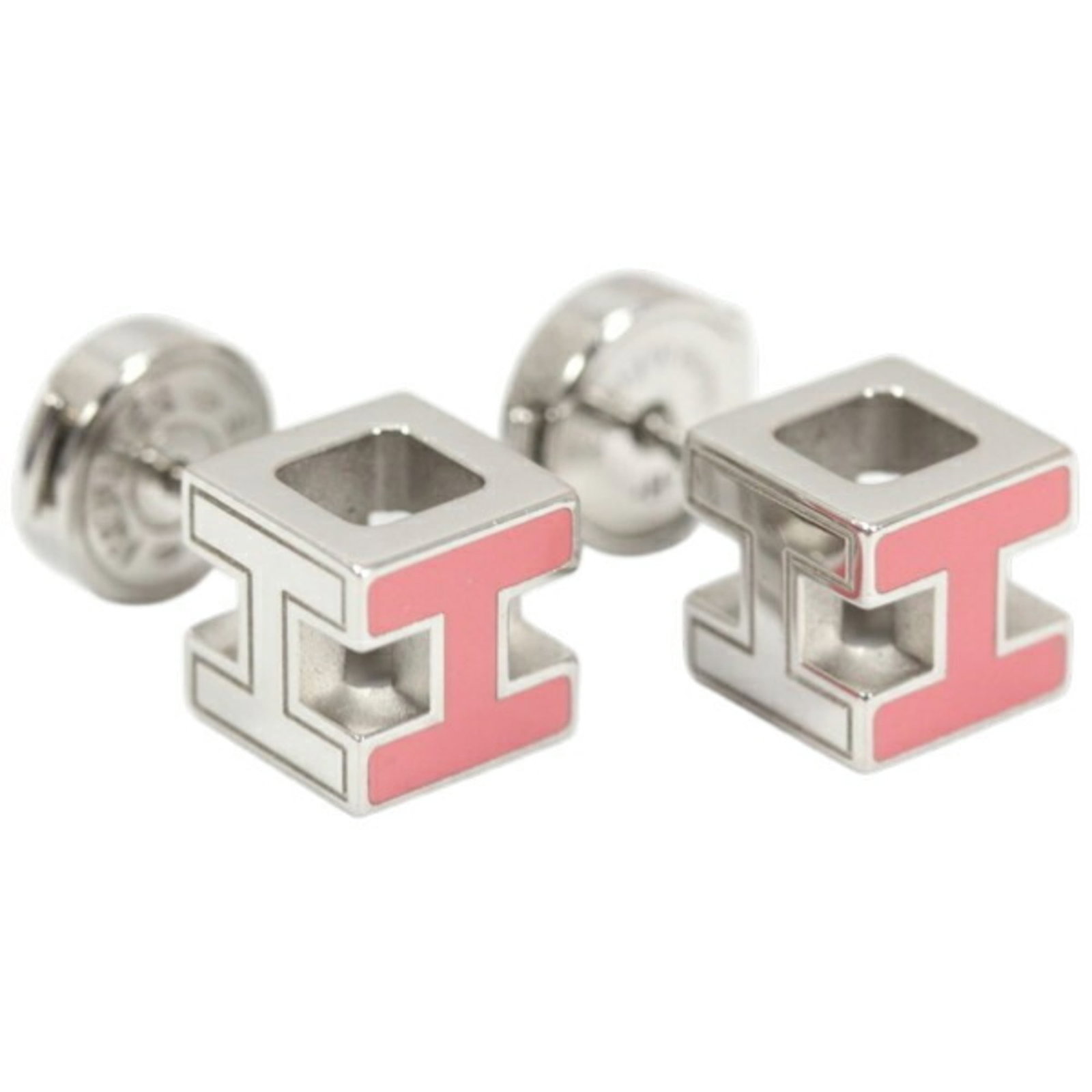 Hermes Stud Earrings Lacquer, Metal - 4
