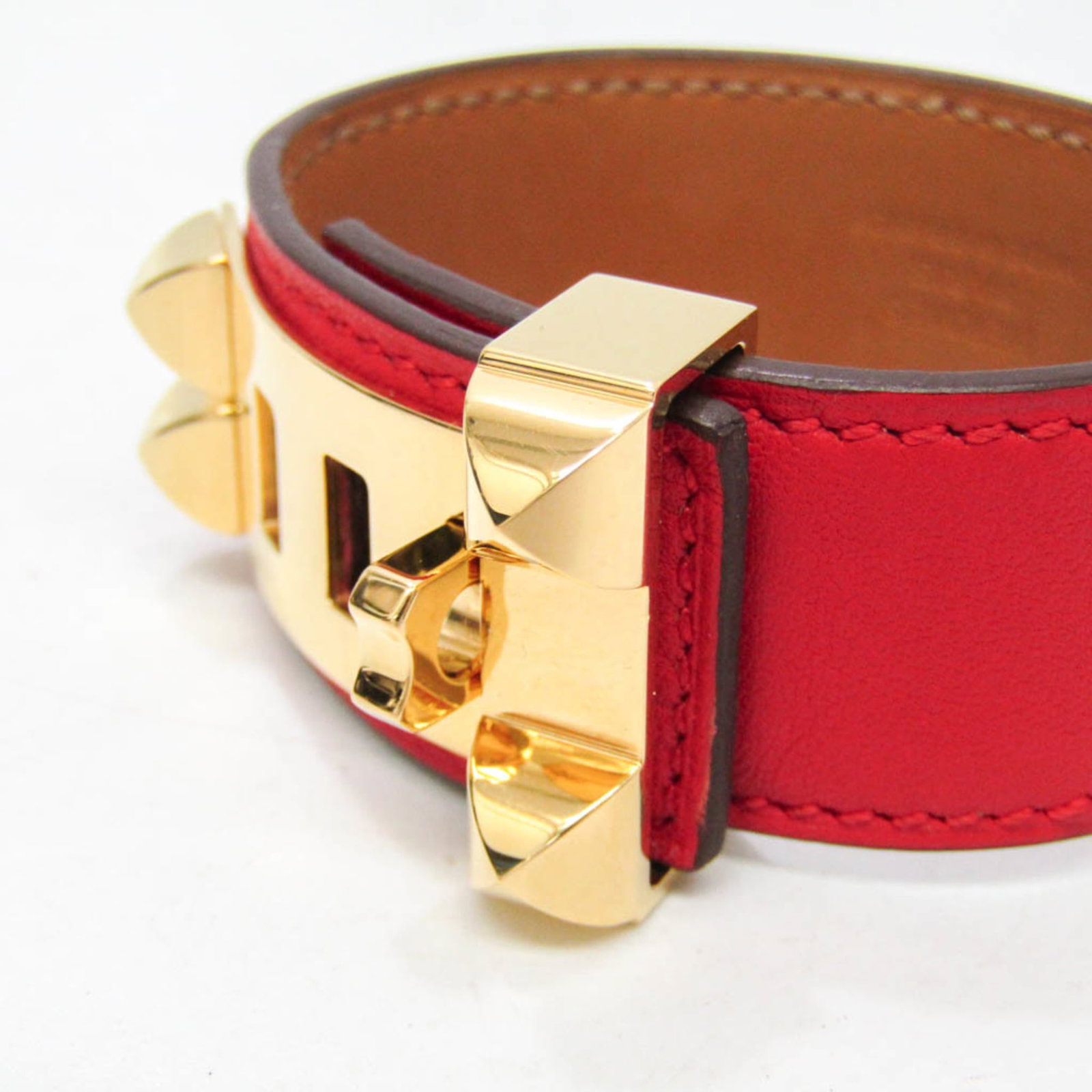 Hermes Bangle Leather, Metal - 5