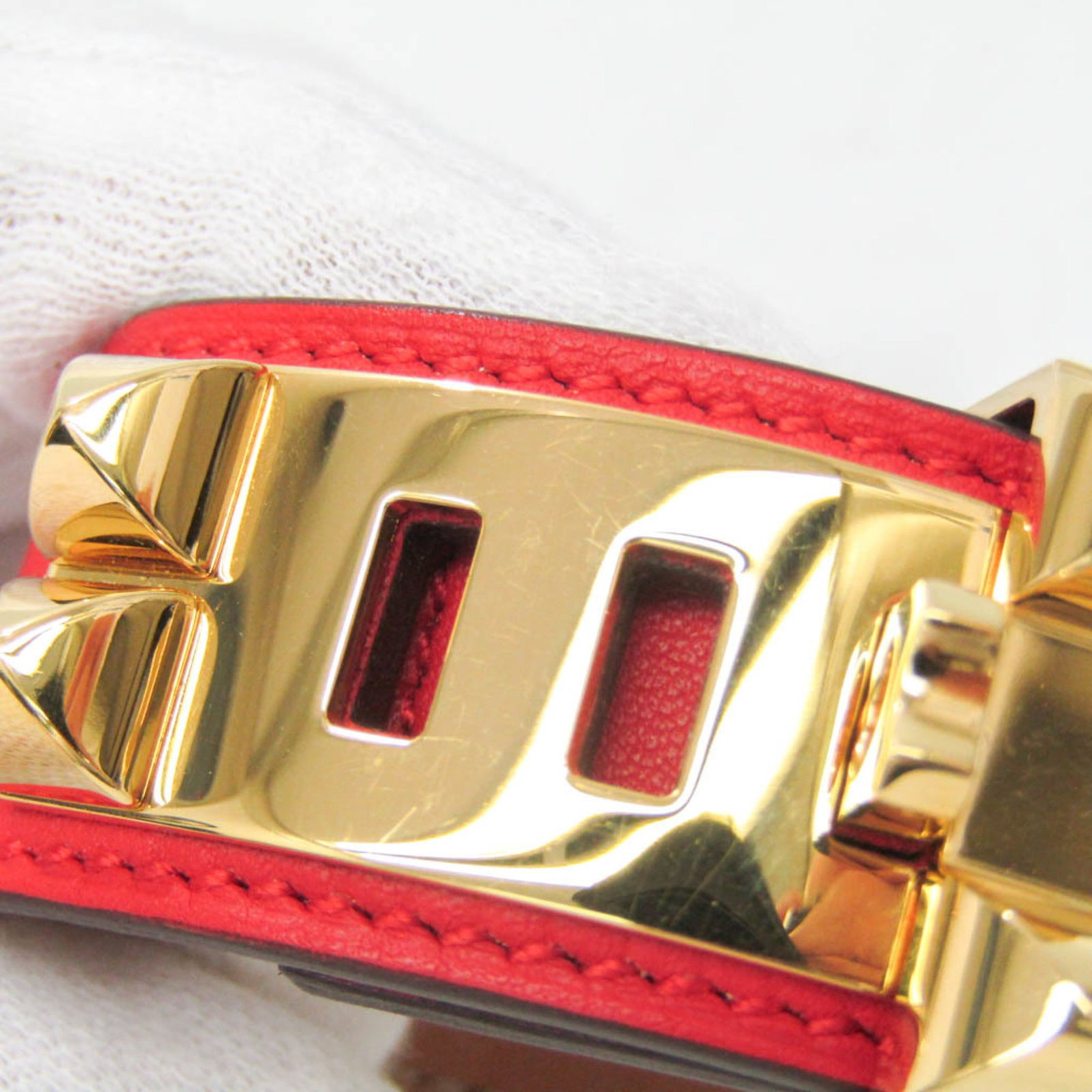 Hermes Bangle Leather, Metal - 6