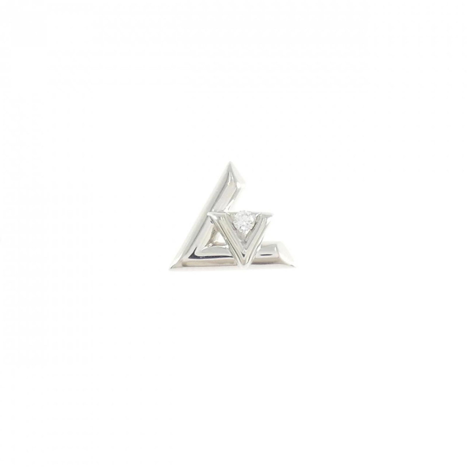 Louis Vuitton Stud Earrings White Gold (18K): Louis Vuitton Stud Earrings White Gold (18K) Stud earrings featuring Louis Vuitton's iconic design, crafted from high-quality white gold (18K) and adorned with a diamond. The elegant studs showcase a 