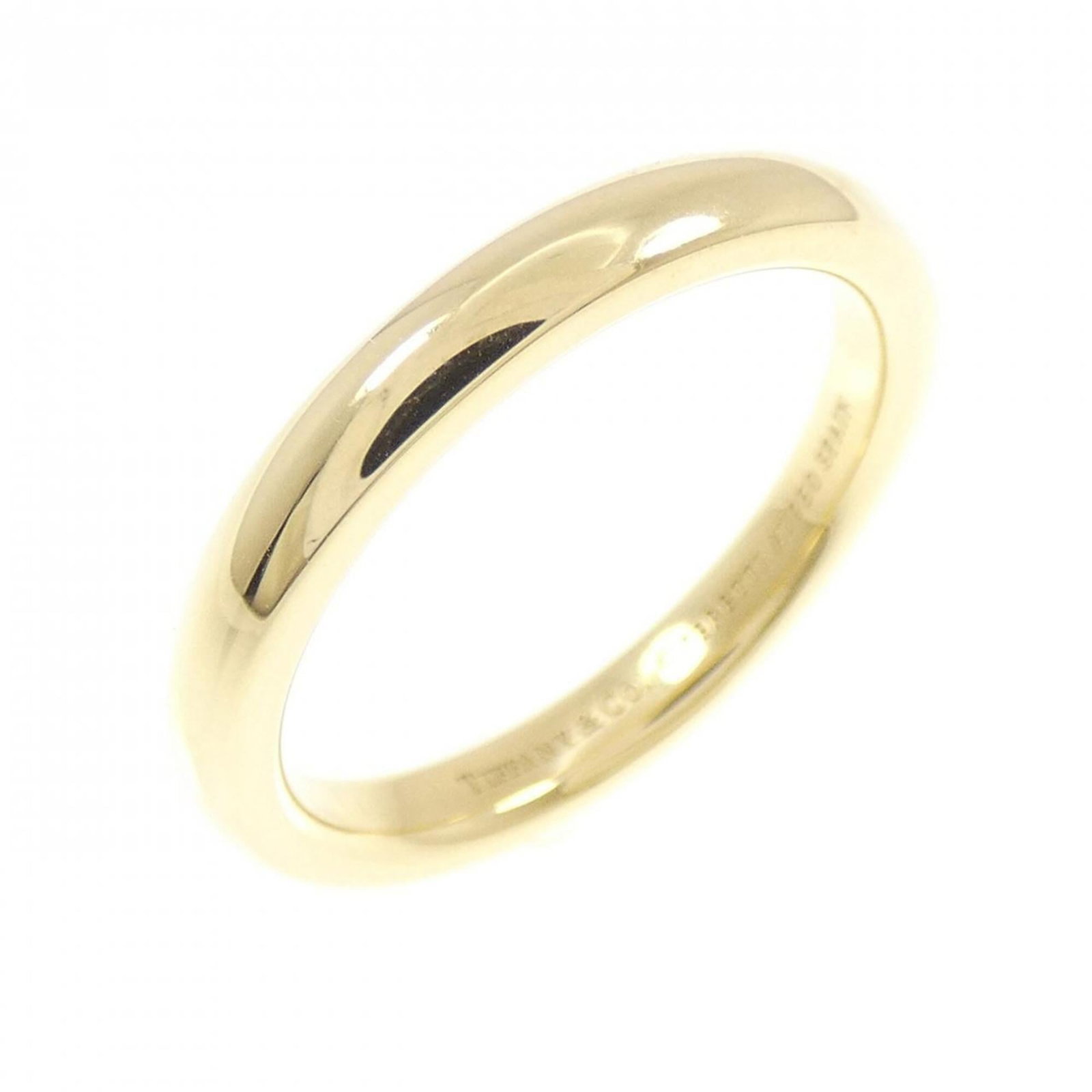 Tiffany Band Ring: Tiffany Band Ring Tiffany's iconic yellow gold band ring boasts a slender 2.6mm width and 18K metal purity, making it a stylish addition to any outfit. With its classic design and subtle scratches fro