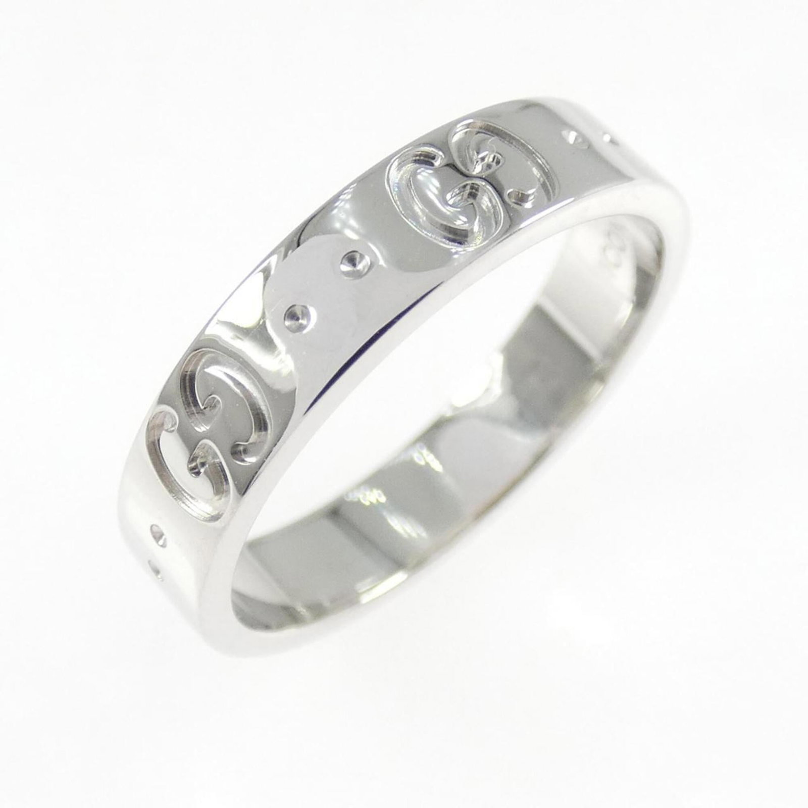 Gucci Band Ring White Gold (18K) (1 of 4)