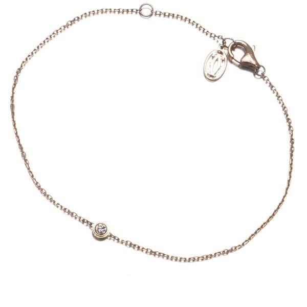 Diamond Bracelet 18K Rose Gold D'Amour Xs: Diamond Bracelet 18K Rose Gold D'Amour Xs 18k rose gold d'Amour bracelet features a natural diamond. The Cartier design showcases a beautiful combination of style and elegance. This exquisite piece bo
