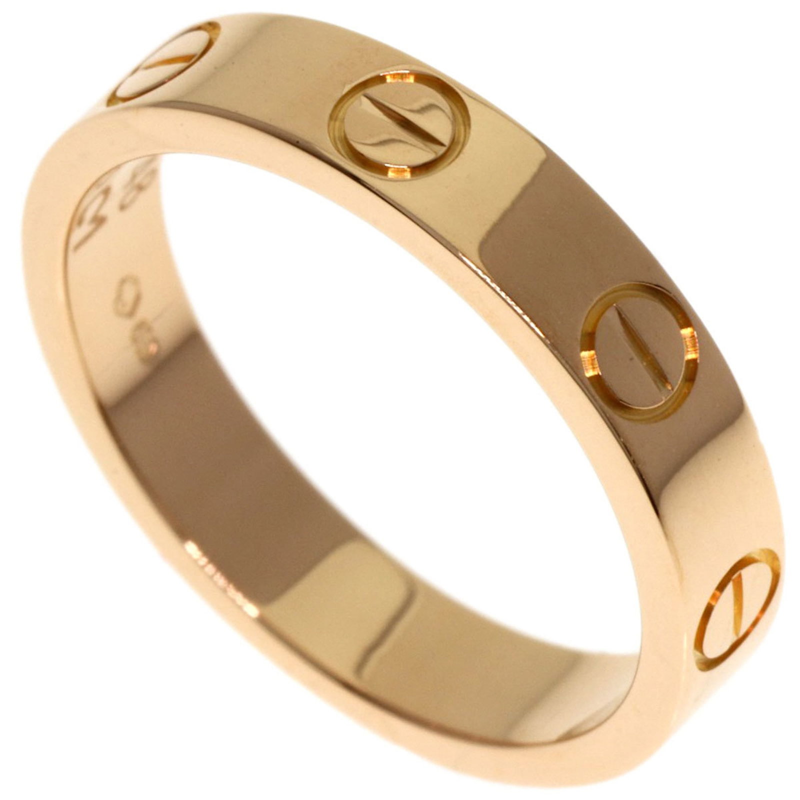 Cartier Band Ring Pink Gold (18K): Cartier Band Ring Pink Gold (18K) Cartier Band Ring in Pink Gold (18K) boasts its elegant design and refined pink hue. With a slender width of 3.5mm and an us size of 4.5, this ring offers a delicate