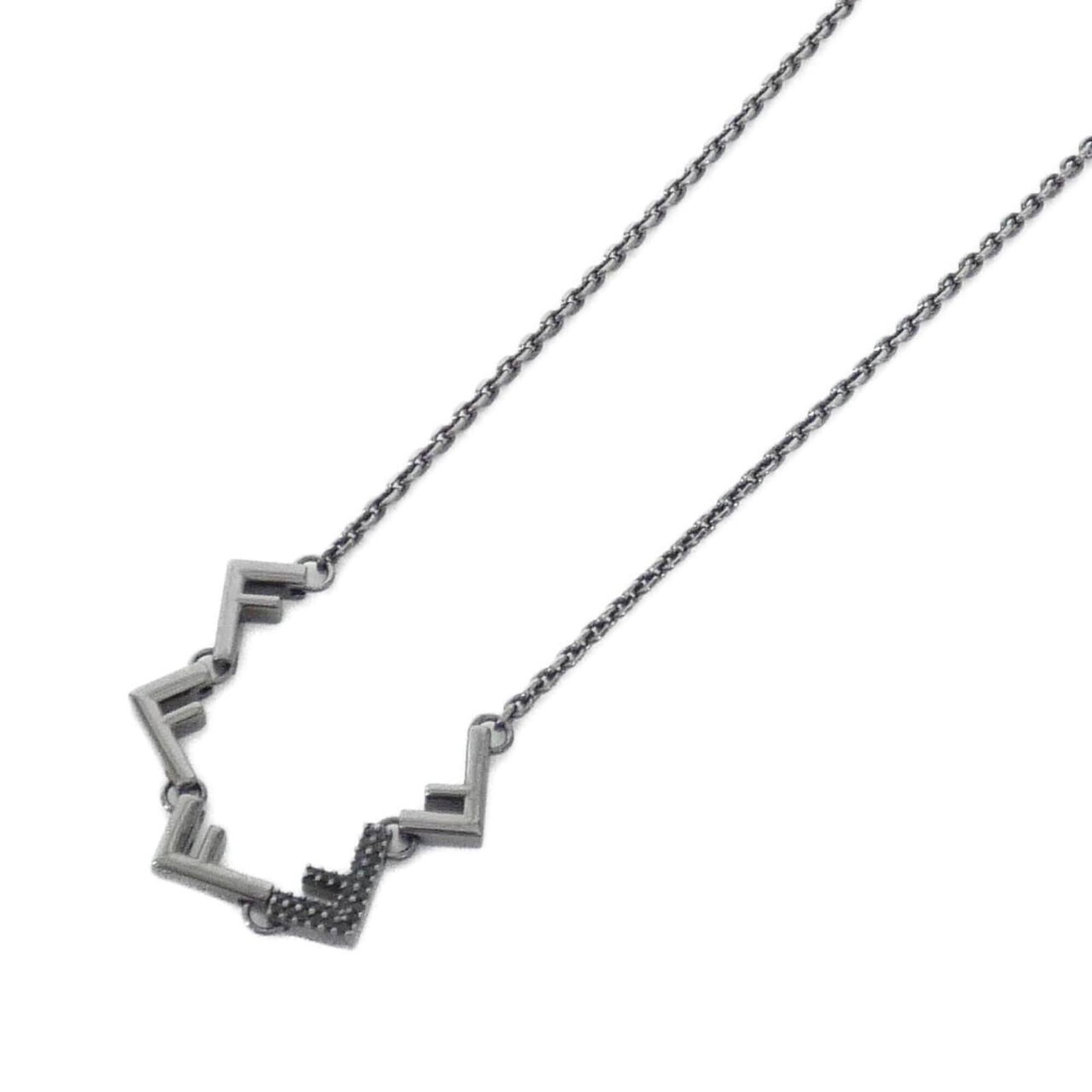 Fendi 7AJ734 ATEP Necklace: Fendi 7AJ734 ATEP Necklace The Fendi ATEP Necklace boasts sleek lines and sophistication with its black finish. This statement piece features an 8mm x 65mm pendant, adding a touch of elegance to any o