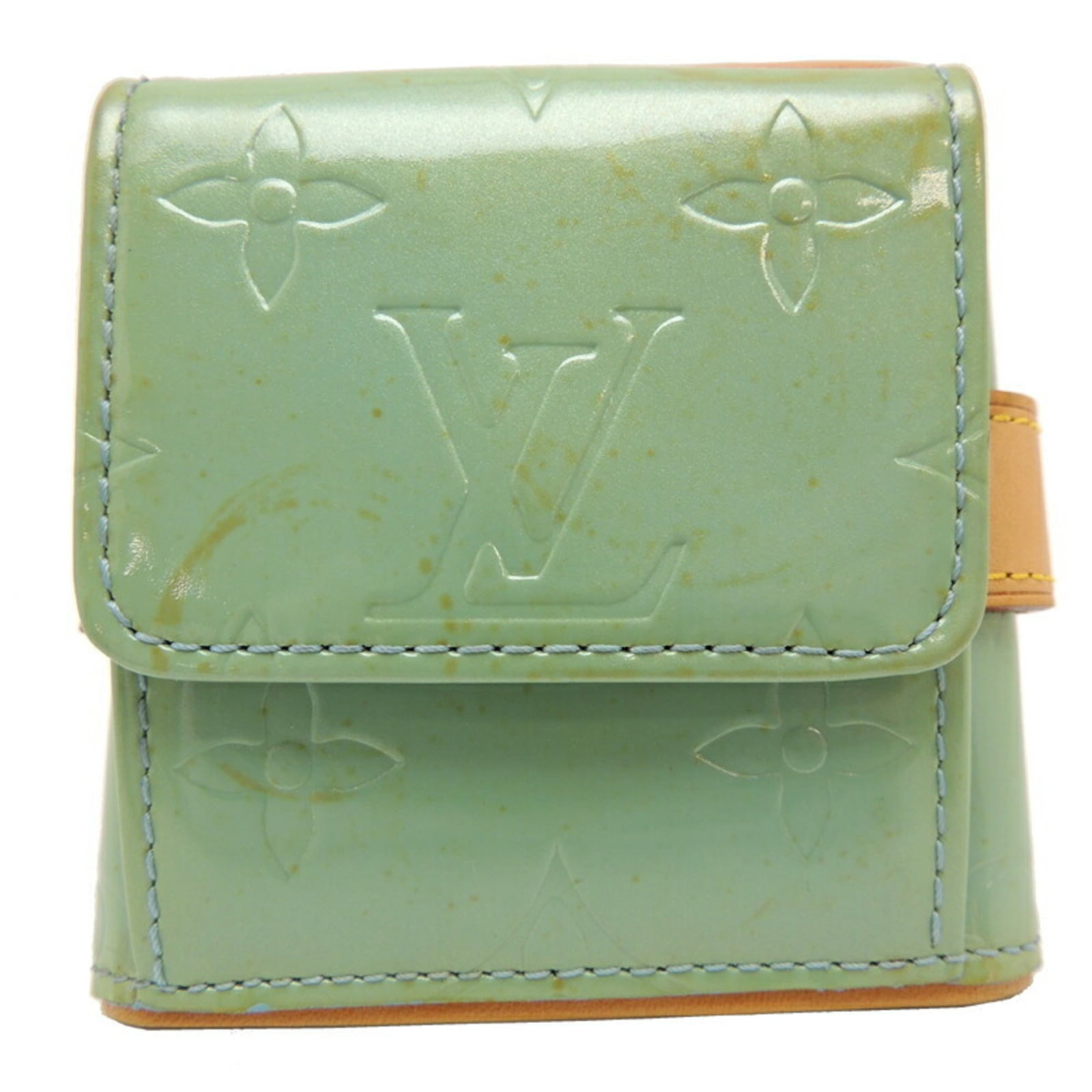 Louis Vuitton Charm Bracelet Vernis: Louis Vuitton Charm Bracelet Vernis The Louis Vuitton Charm Bracelet Vernis features a unique green Vernis finish and a classic charm design. With its total length of 27cm and width of 8.3cm, this