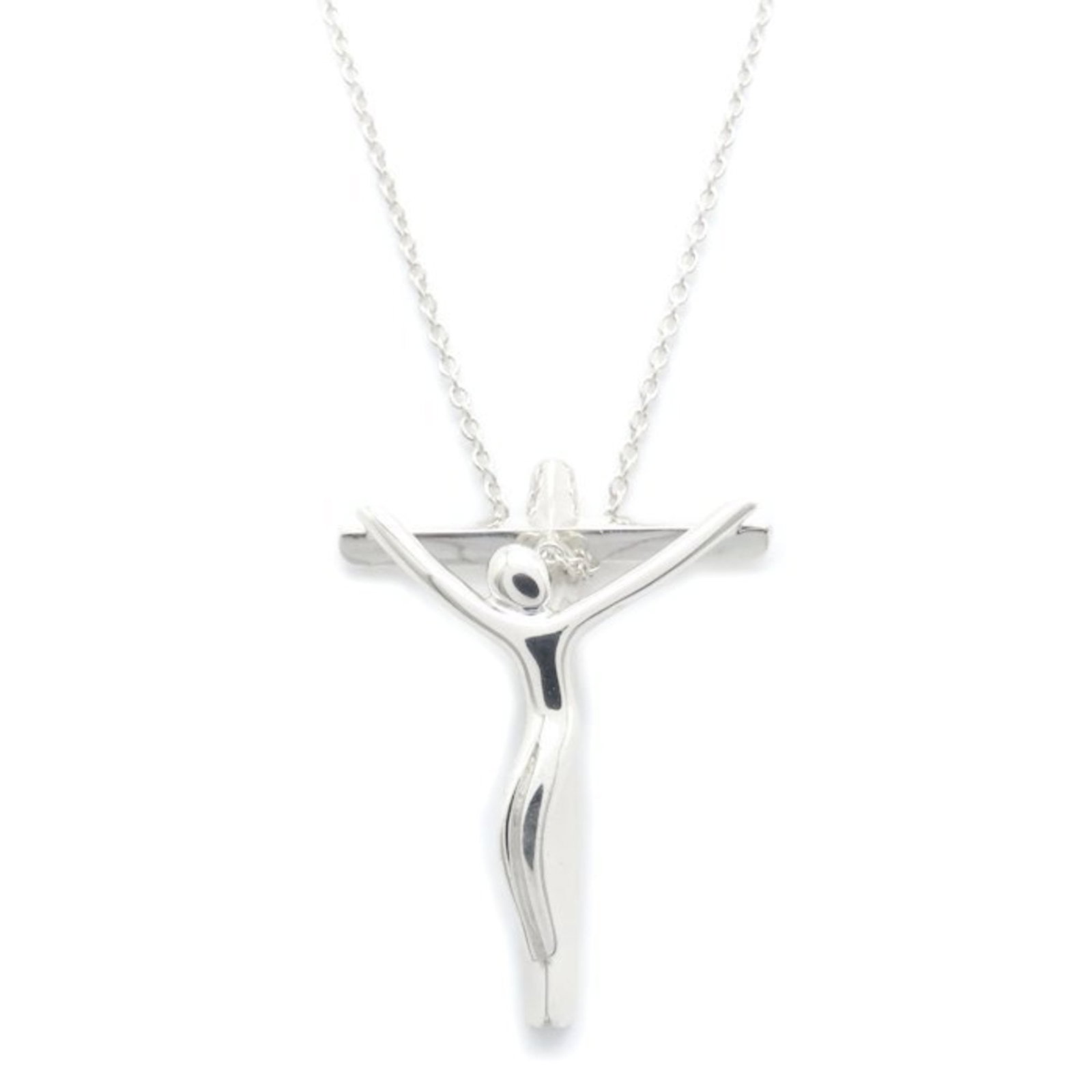 TIFFANY & Co. Tiffany Rosario Necklace in SV925 for Women, 295068: TIFFANY & Co. Tiffany Rosario Necklace in SV925 for Women, 295068 The Tiffany & Co. Tiffany Rosario Necklace in SV925 features a stunning silver pendant with intricate details, showcasing the brand's 