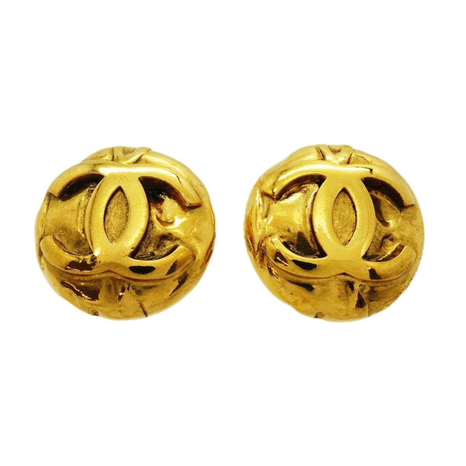 Chanel Clip Earrings Gold Plating (1 of 5)