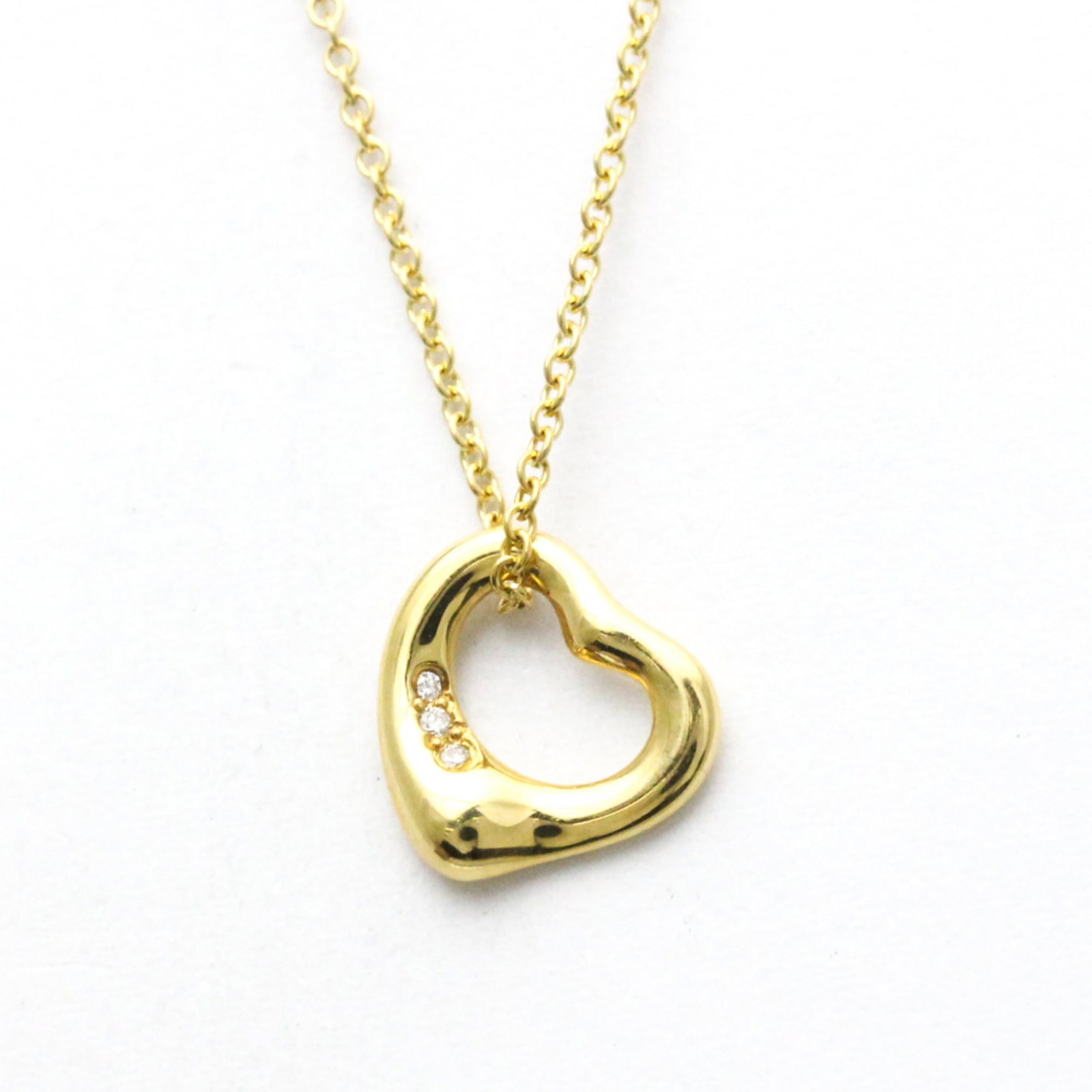 Tiffany Open Heart Diamond Necklace Yellow Gold (18K) Diamond Women,Men Fashion Pendant Necklace: Tiffany Open Heart Diamond Necklace Yellow Gold (18K) Diamond Women,Men Fashion Pendant Necklace (Gold) Tiffany's iconic Open Heart Diamond Necklace shines in 18K yellow gold, featuring a stunning