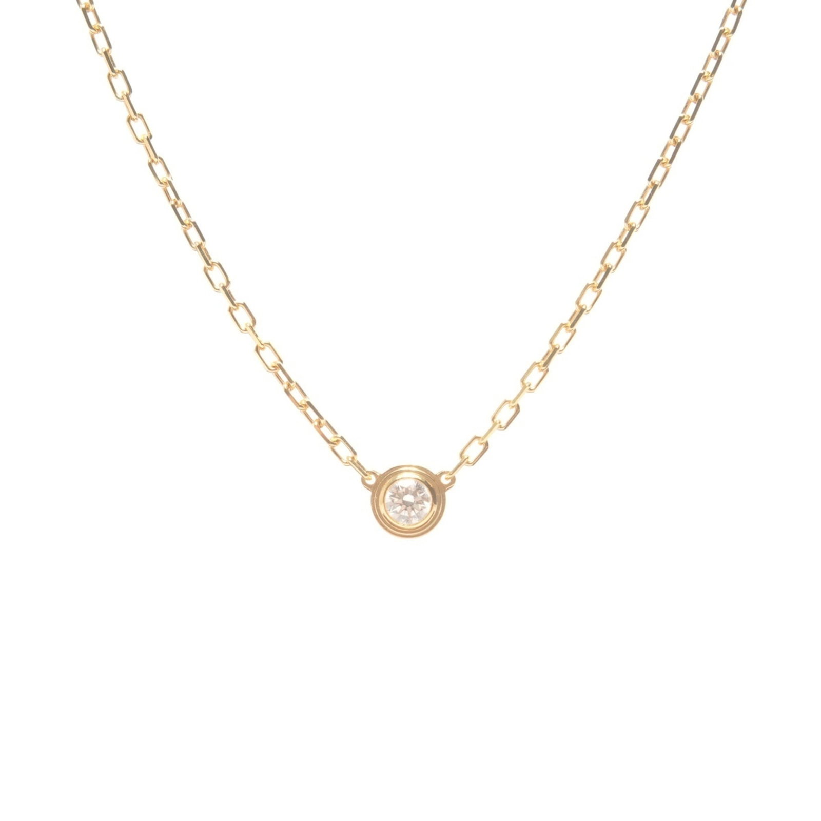 Cartier d'Amour Necklace Au750 Yellow Gold: Cartier d'Amour Necklace Au750 Yellow Gold Cartier d'Amour Necklace Au750 Yellow Gold features a 5mm x 5mm gold pendant in excellent condition, with only minor traces of usage and some scratches / dir