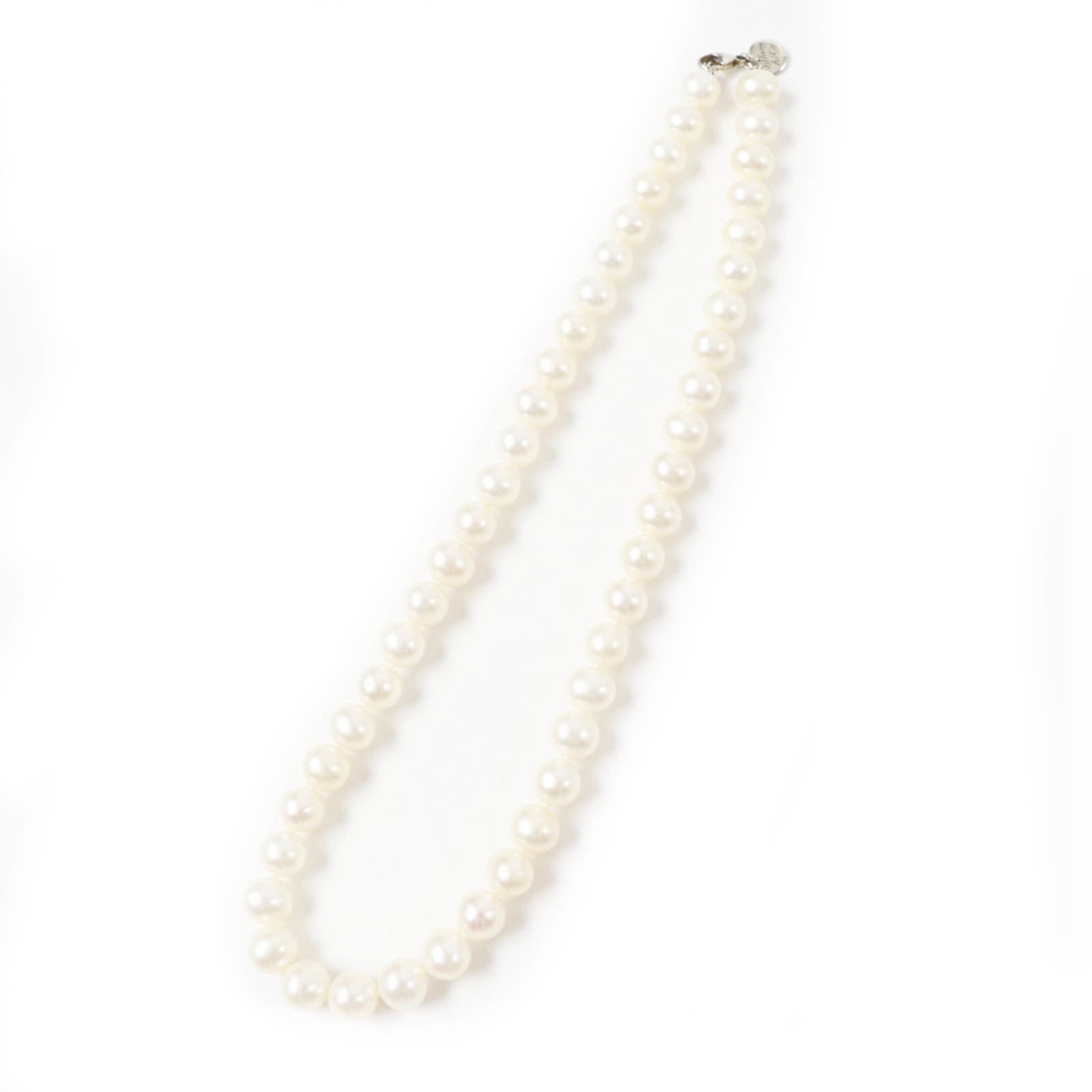 TIFFANY&Co. Tiffany Necklace, Freshwater Pearl, AG925 White Gold, Silver Hardware, 47cm, with Box,: TIFFANY&Co. Tiffany Necklace, Freshwater Pearl, AG925 White Gold, Silver Hardware, 47cm, with Box, Weight 56.1g, Women's. The Tiffany Necklace boasts an elegant design featuring a Freshwater Pearl set