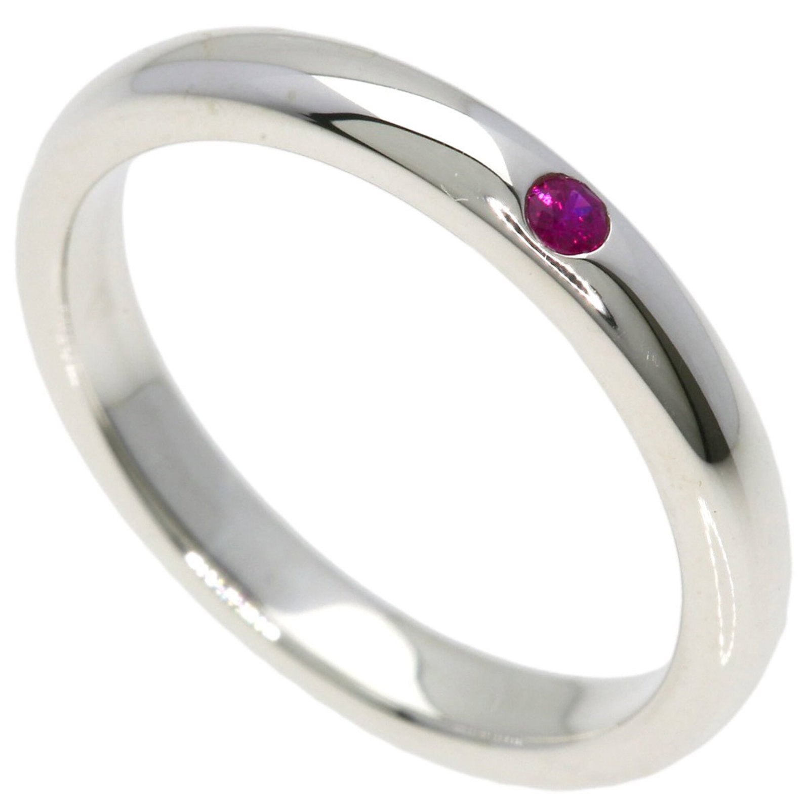Tiffany Band Ring Silver: Tiffany Band Ring Silver This Tiffany band ring features sterling silver construction and a classic design. The piece shows some signs of wear, including minor scratches and dirt, but remains in very