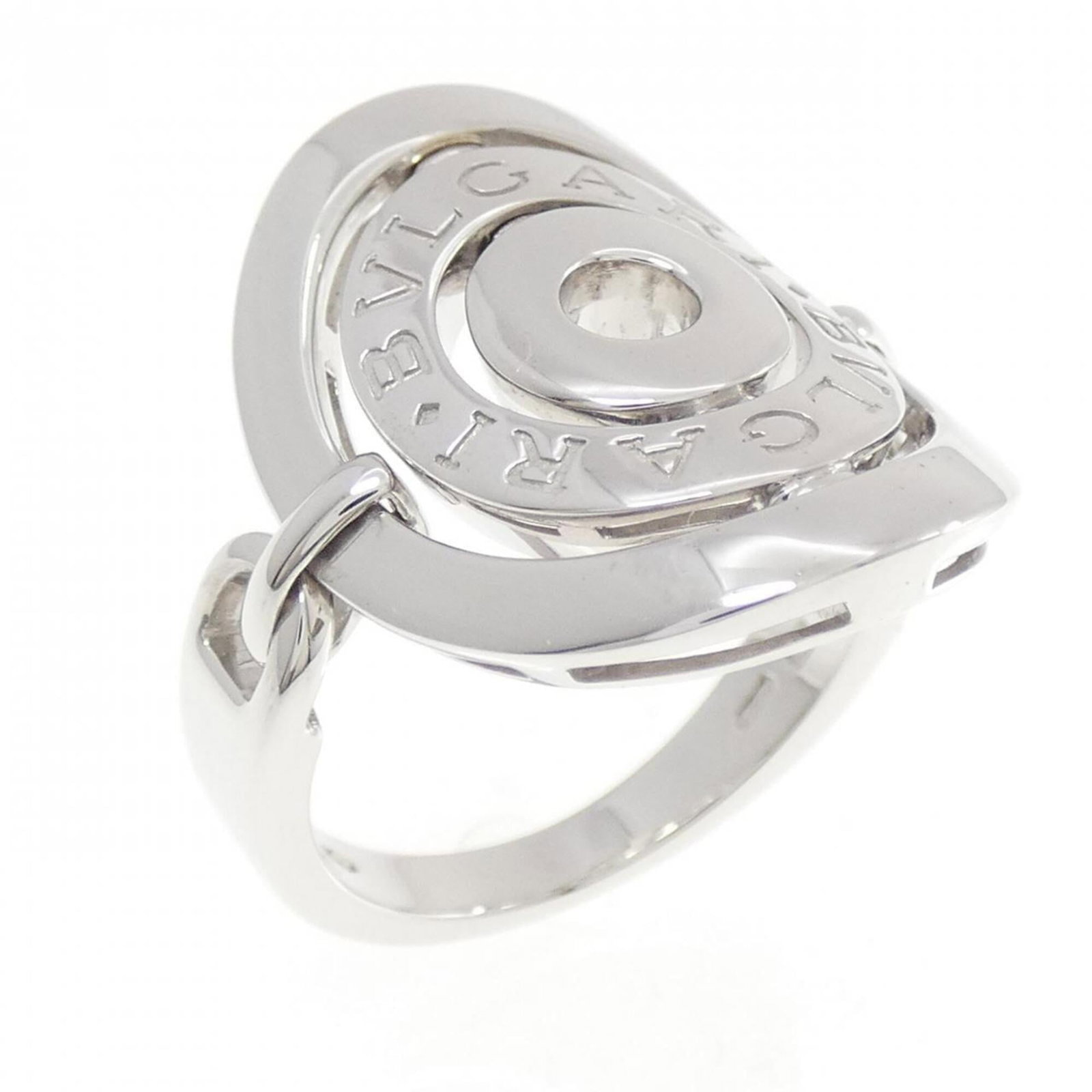 Bvlgari Band Ring White Gold (18K): Bvlgari Band Ring White Gold (18K) Bvlgari Band Ring White Gold (18K) - A sleek and sophisticated band ring crafted from high-quality white gold (18K), this piece boasts understated elegance. With its
