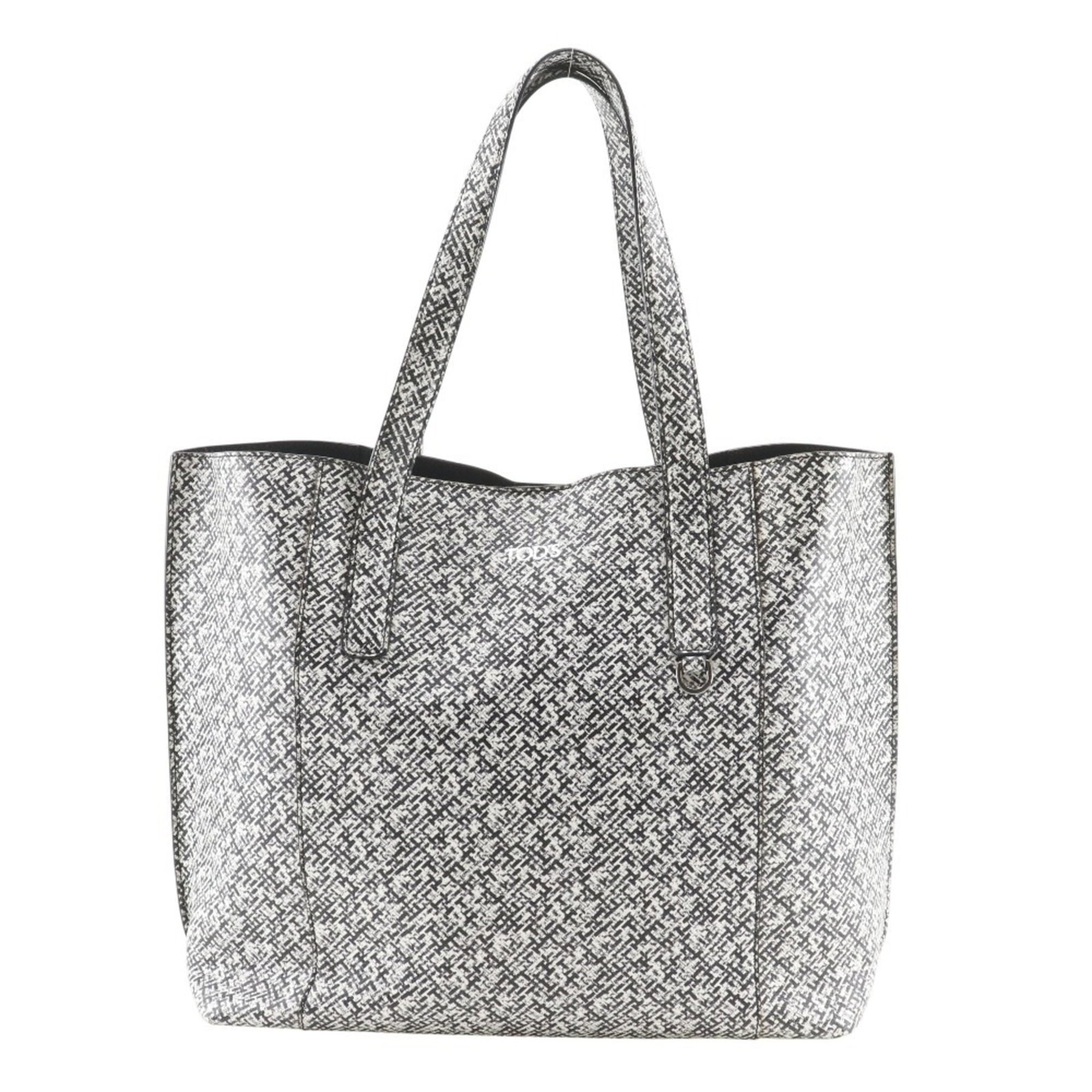 Tod'S Tote Bag Pvc Leather: Tod'S Tote Bag Pvc Leather Tod'S Tote Bag Pvc Leather - A stylish and versatile accessory with a unique blend of PVC and leather materials. This black tote bag features a classic design with a white