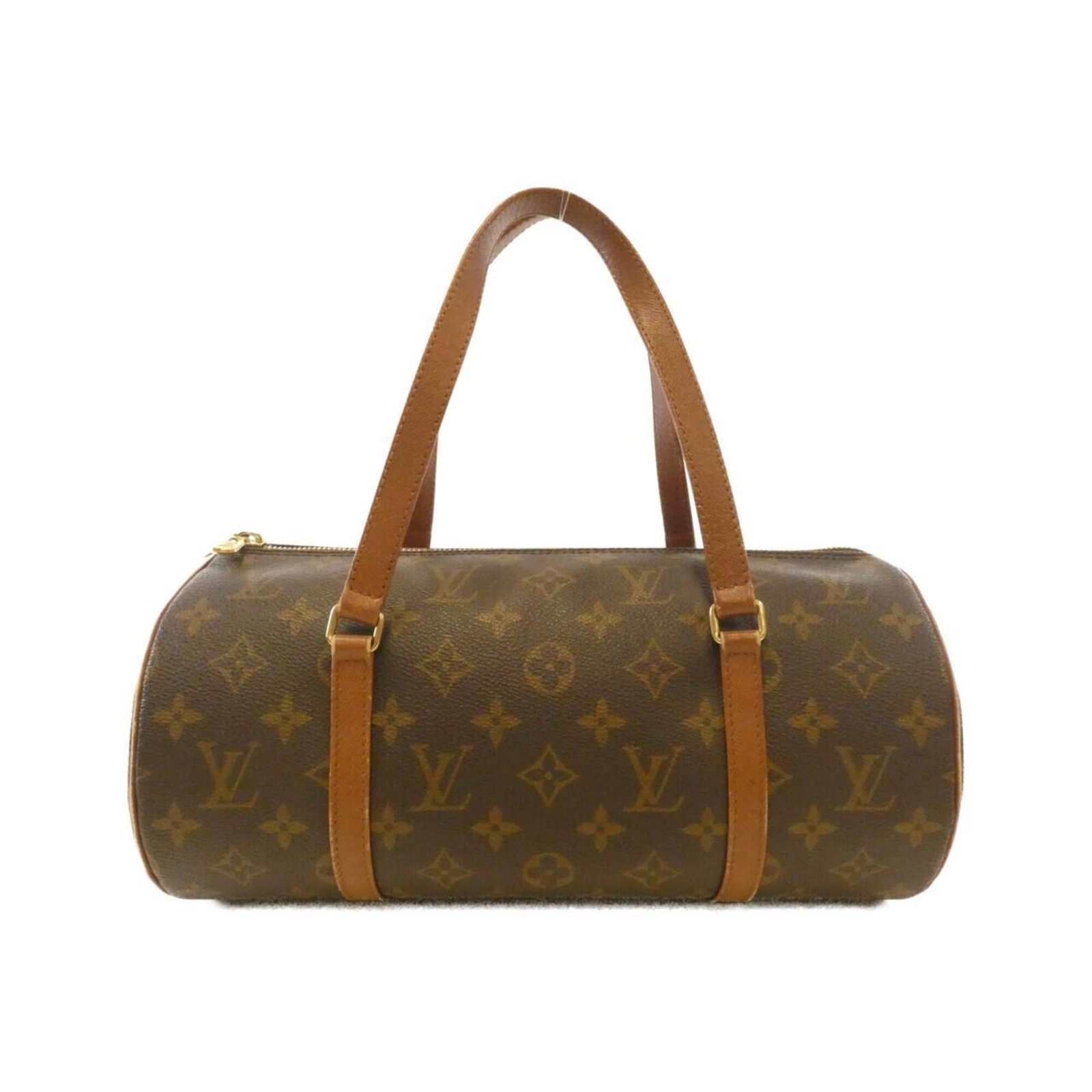 Louis Vuitton Handbag Coated Canvas: Louis Vuitton Handbag Coated Canvas Marron coated canvas Louis Vuitton handbag with gold hardware offers a unique blend of style and functionality. This pre-owned bag features traces of usage and