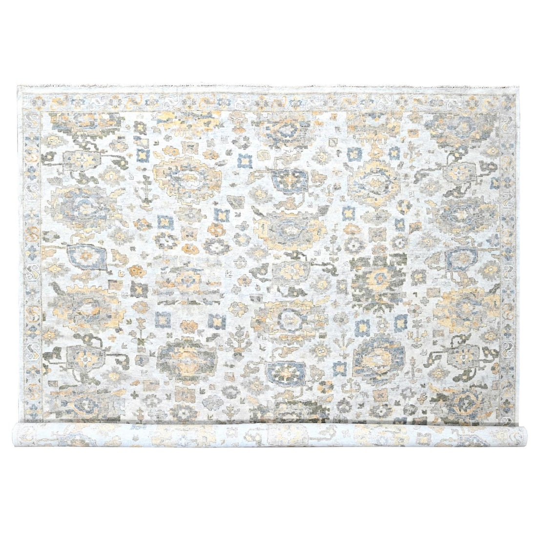 Zoroastrian rug antiques wool hand knotted gray design 12x15: Zoroastrian rug antiques wool hand knotted gray design 12x15 Hand-knotted in wool, this antique Zoroastrian rug boasts a stunning gray design with intricate regional patterns. Measuring 12" x 15", its