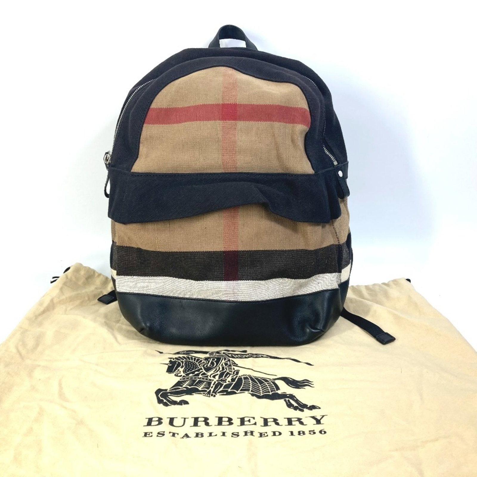 Burberry Backpack Canvas Leather - 10
