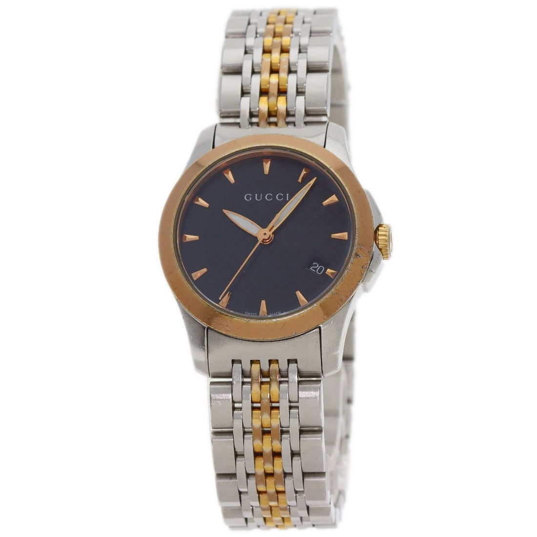 Gucci watches timeless ssxgp stainless steel: Gucci watches timeless ssxgp stainless steel Stainless steel construction provides durability and a sleek appearance for this Gucci watch. The analog display showcases time in a classic format, while