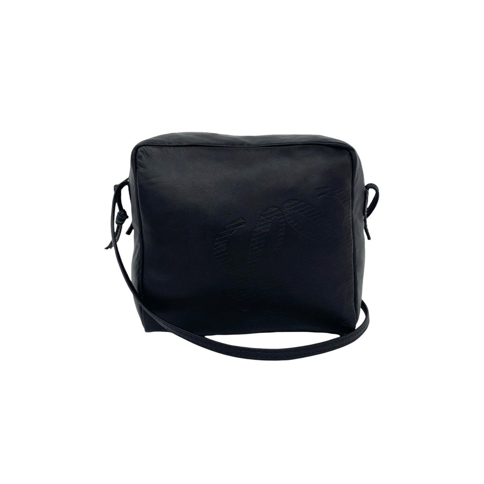 Loewe Pochette Shoulder Bag Leather: Loewe Pochette Shoulder Bag Leather Black Loewe Pochette Shoulder Bag Leather with Traces of Usage. This pre-owned shoulder bag features high-quality leather construction and a classic design. With