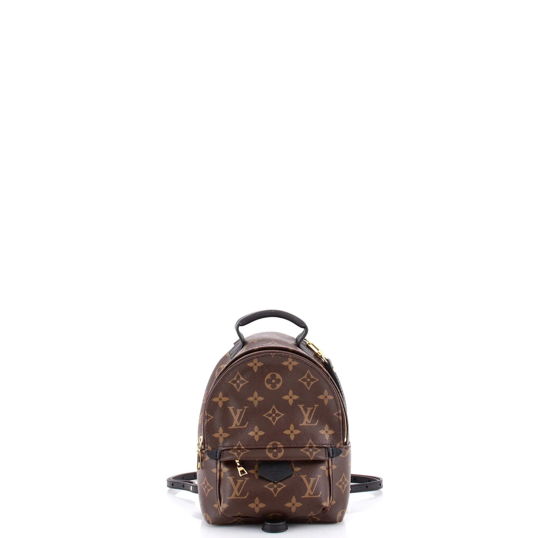 Palm Springs Monogram Mini Canvas Backpack Vuitton Louis: Palm Springs Monogram Mini Canvas Backpack Vuitton Louis The Palm Springs Monogram Mini Canvas Backpack Vuitton Louis boasts a classic brown canvas exterior with subtle minor scuffs and creases. This 