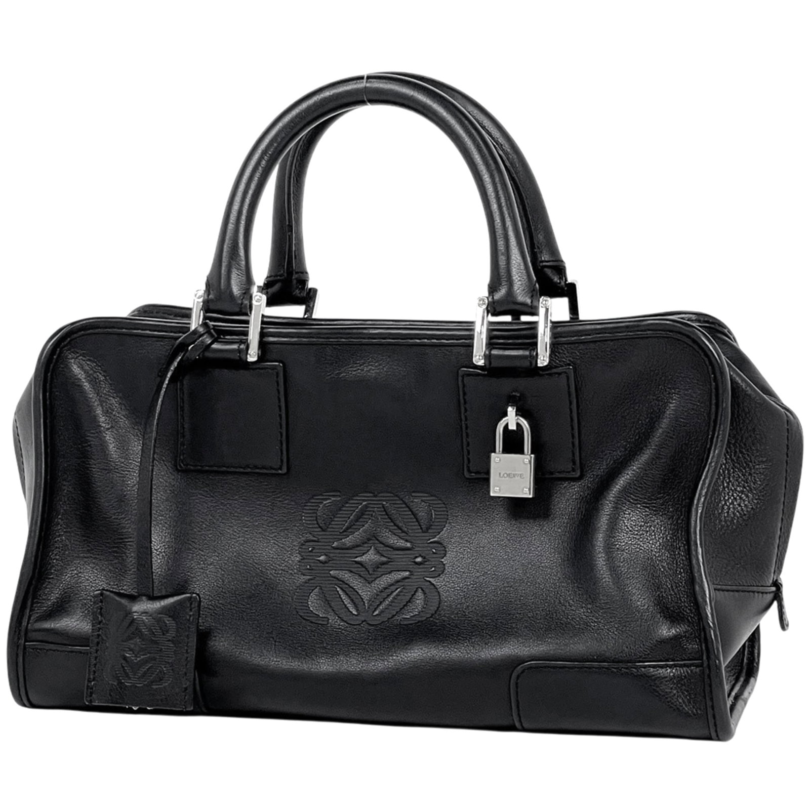 Loewe Handbag Leather: Loewe Handbag Leather This black Loewe handbag features high-quality leather construction and a classic design. With its 16cm x 29cm x 13cm dimensions, it offers ample space for daily essentials. Desp