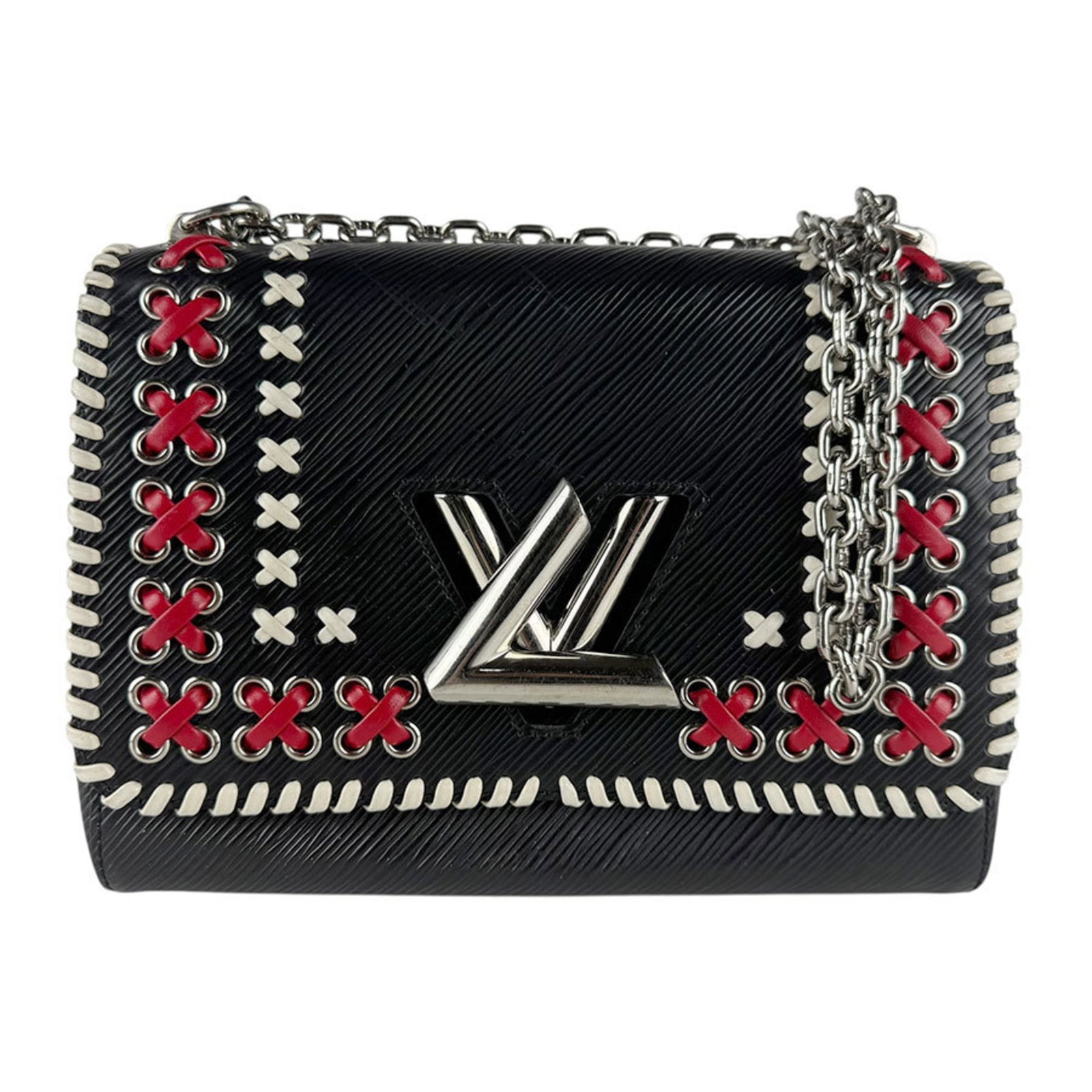 Louis Vuitton Shoulder Bag Epi Leather: Louis Vuitton Shoulder Bag Epi Leather Epi Leather provides a sleek and sophisticated touch to this classic Louis Vuitton shoulder bag. The bag's black finish showcases its timeless design, while the
