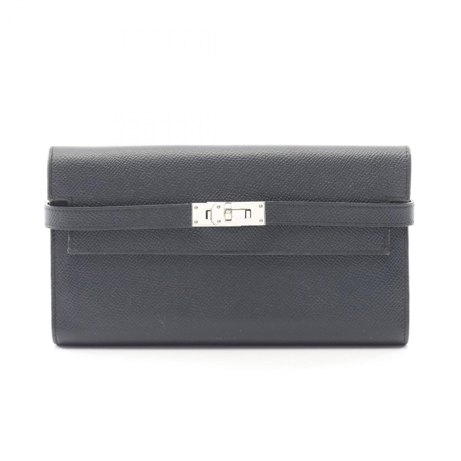 Hermes Long Wallet (Bi-Fold) Epsom Leather: Hermes Long Wallet (Bi-Fold) Epsom Leather The Hermes Long Wallet (Bi-Fold) Epsom Leather features a classic bi-fold design with navy Epsom leather, offering a timeless and sophisticated look. With it