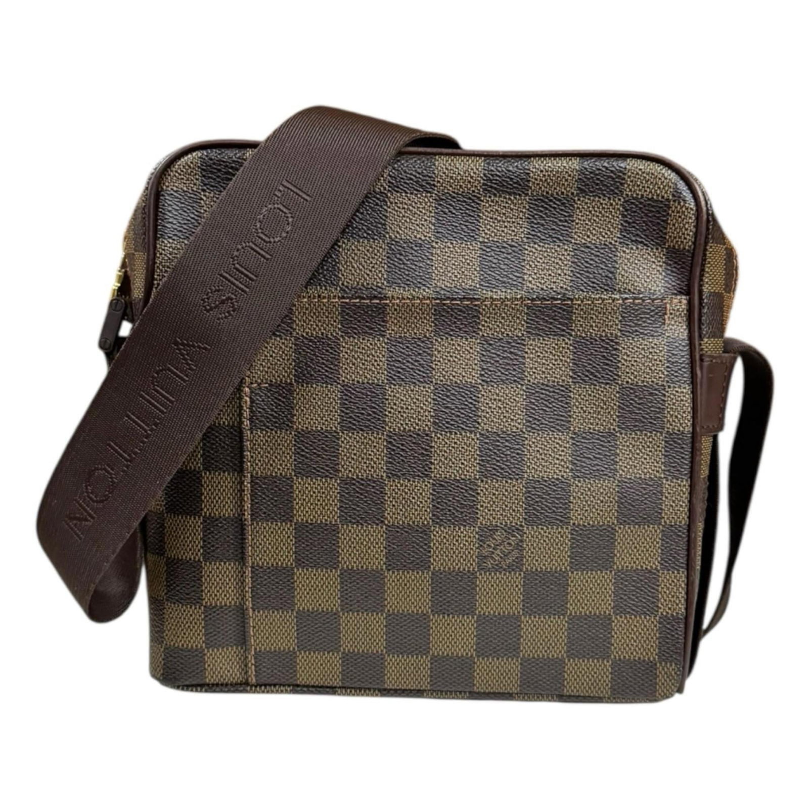 Louis Vuitton Shoulder Bag Damier Canvas: Louis Vuitton Shoulder Bag Damier Canvas Damier Canvas pattern adds a touch of classic elegance to this Louis Vuitton shoulder bag. With its brown color and timeless design, this used shoulder bag fea