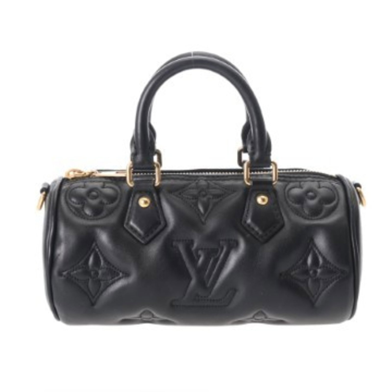Louis Vuitton Handbag Leather: Louis Vuitton Handbag Leather The Louis Vuitton Handbag Leather is a stylish and timeless accessory made from high-quality leather. Its classic design features gold hardware and a sleek noir color, ma