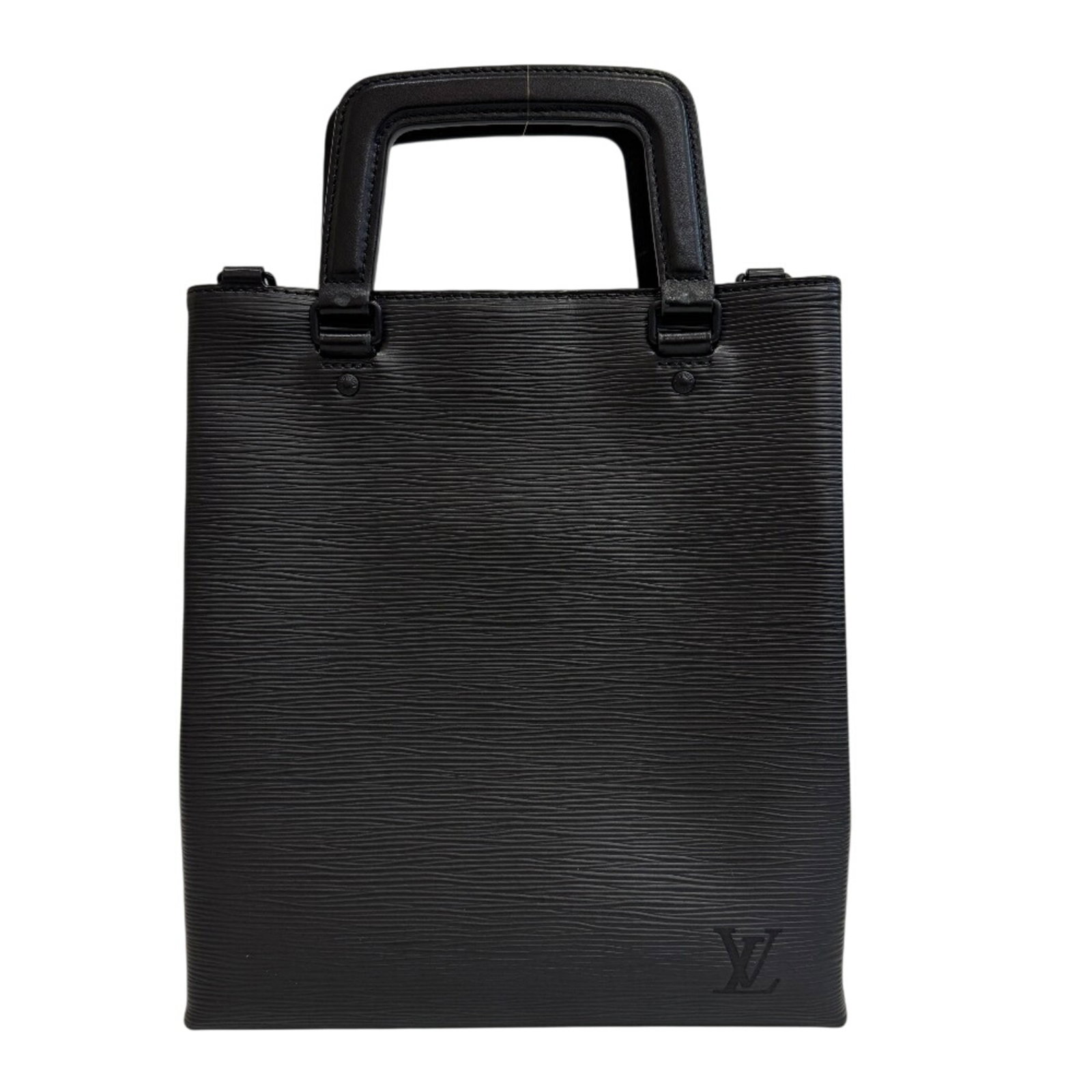 Louis Vuitton Handbag Shoulder Bag Epi Leather: Louis Vuitton Handbag Shoulder Bag Epi Leather Black Epi Leather Louis Vuitton shoulder bag with traces of usage and minor scratches. Made from high-quality Epi leather, this classic design features a