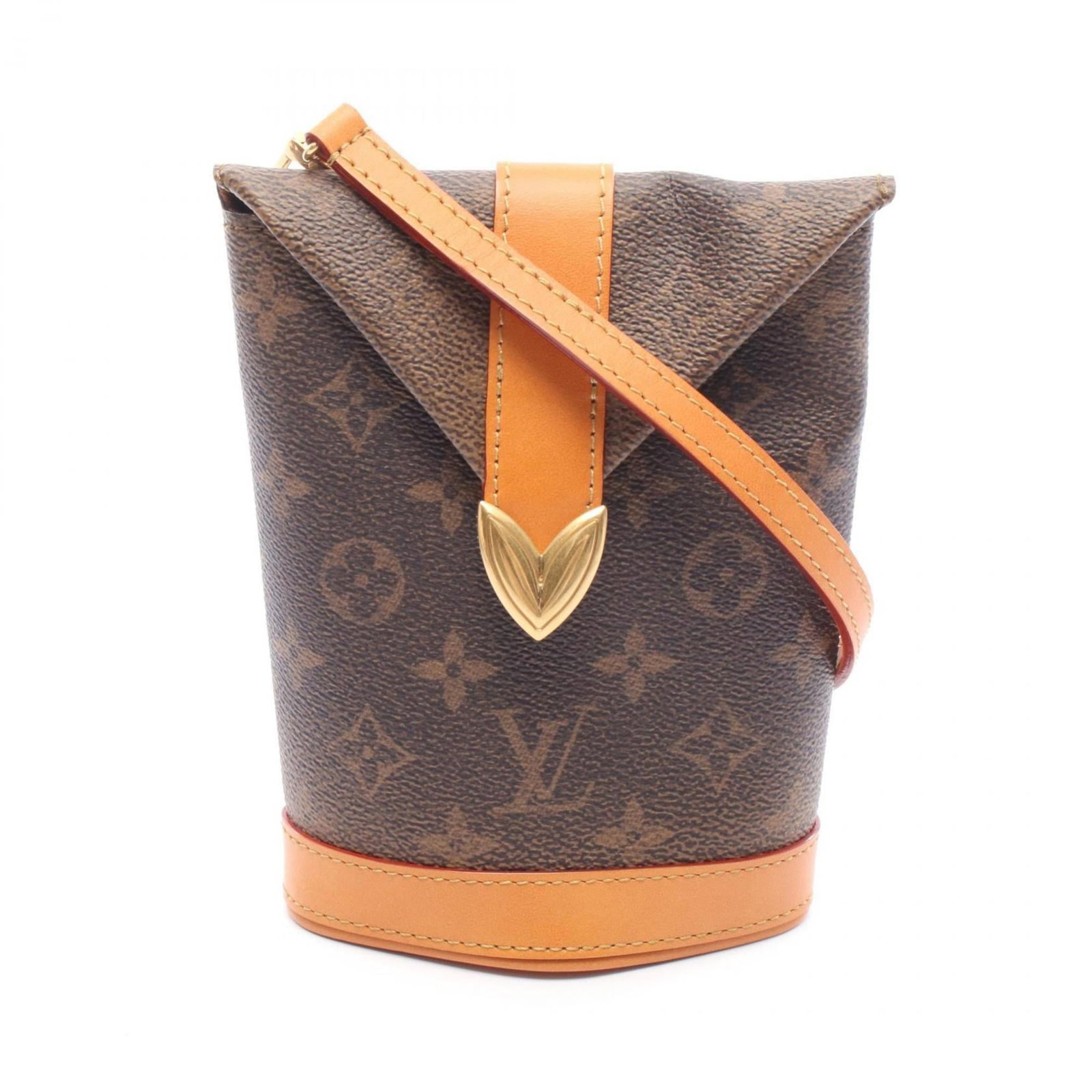 Louis Vuitton Shoulder Bag Coated Canvas Leather: Louis Vuitton Shoulder Bag Coated Canvas Leather This Louis Vuitton shoulder bag features a classic design with coated canvas and leather construction. With its brown color and compact size, it's